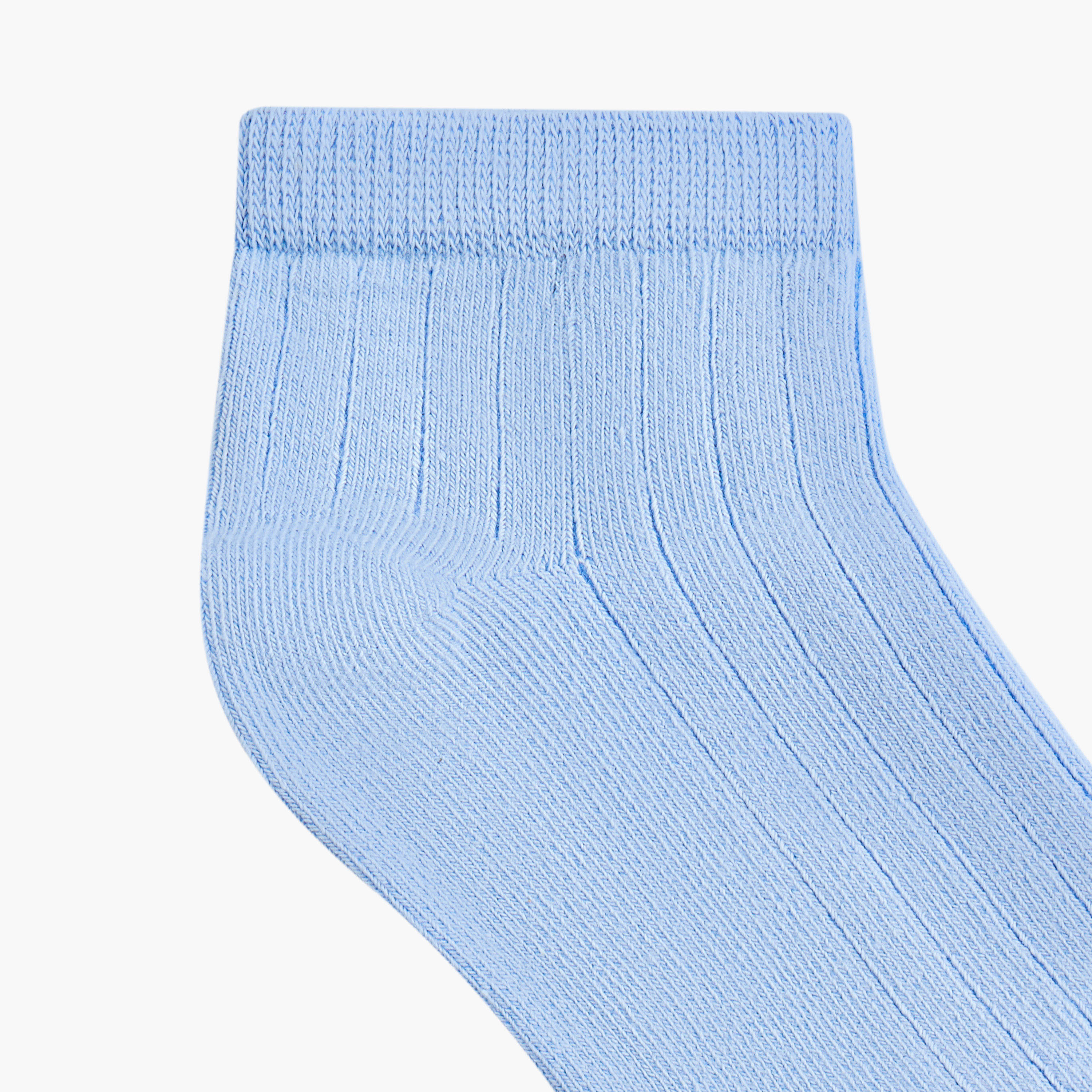 Juniors Solid Ankle Length Socks - Set of 7-boys-accessories-socks-image-5