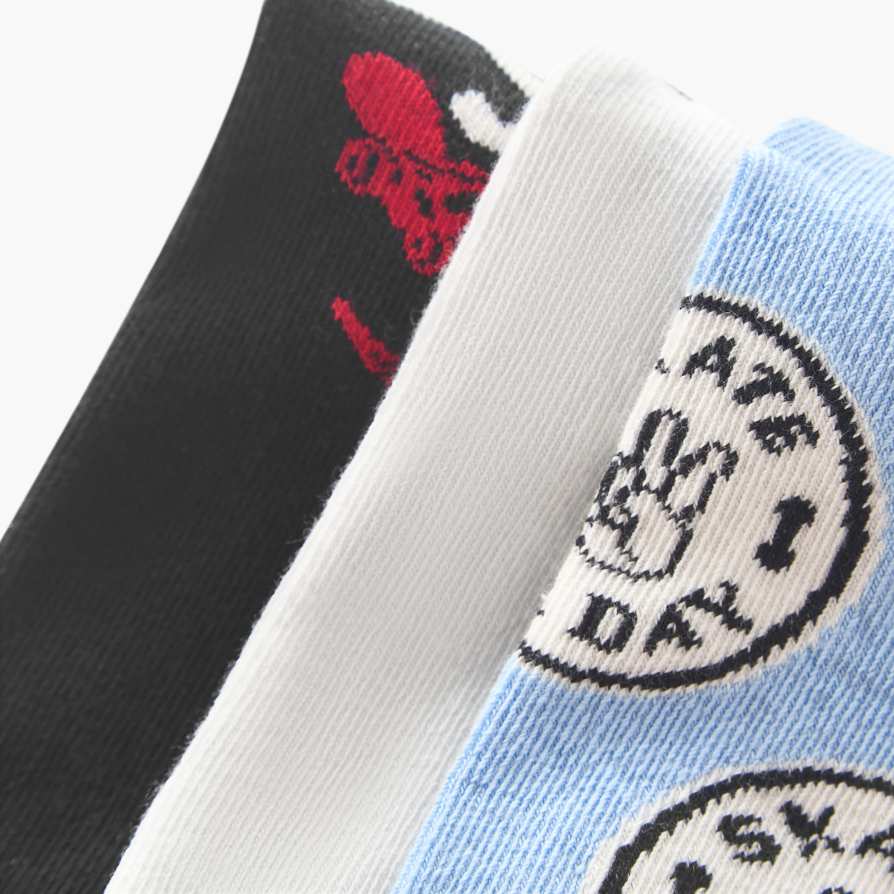 Pack of 3 Juniors Baby Boys Socks with Print-boys-accessories-socks-image-4