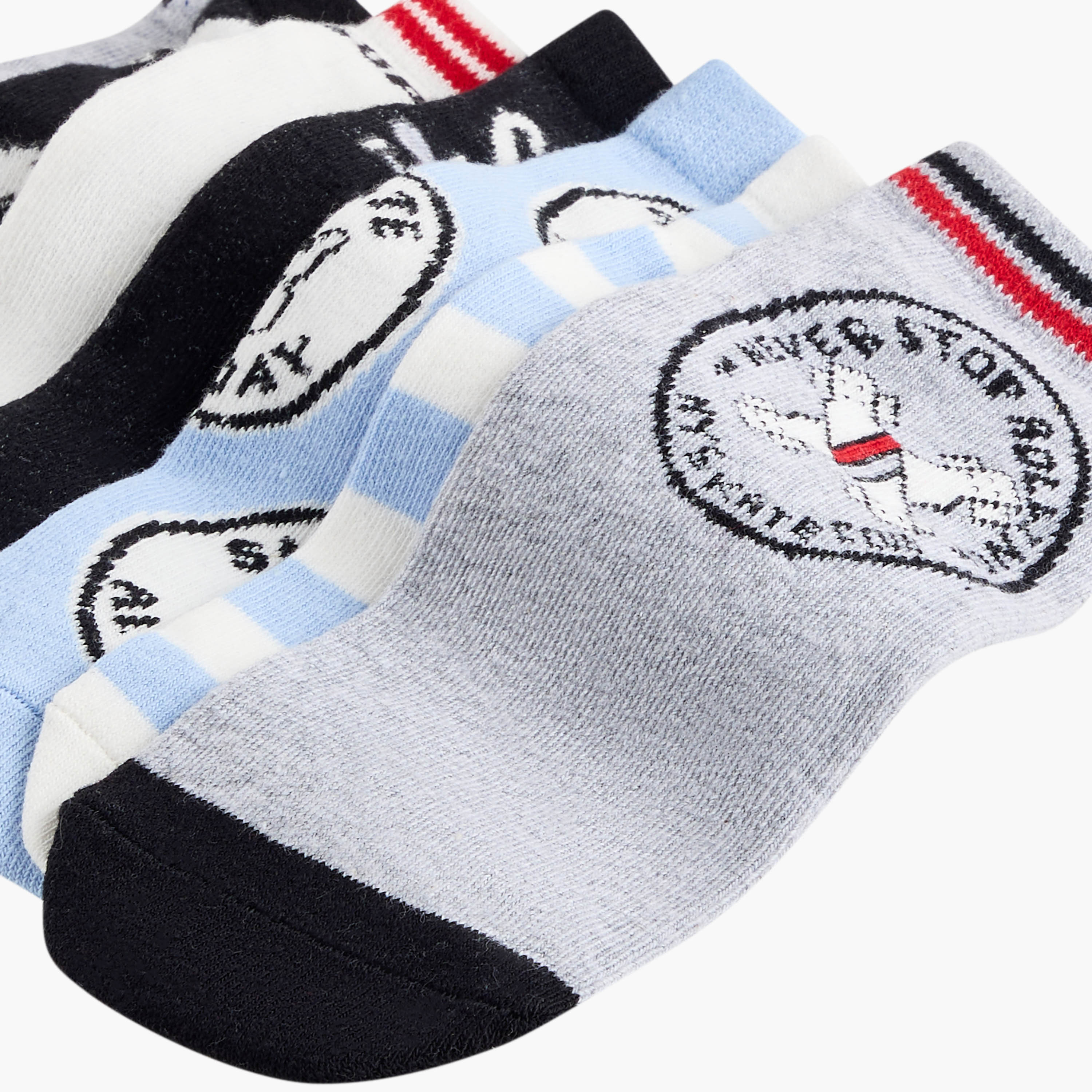 Juniors Skateboard Print Ankle Length Socks - Set of 7-boys-accessories-socks-image-4