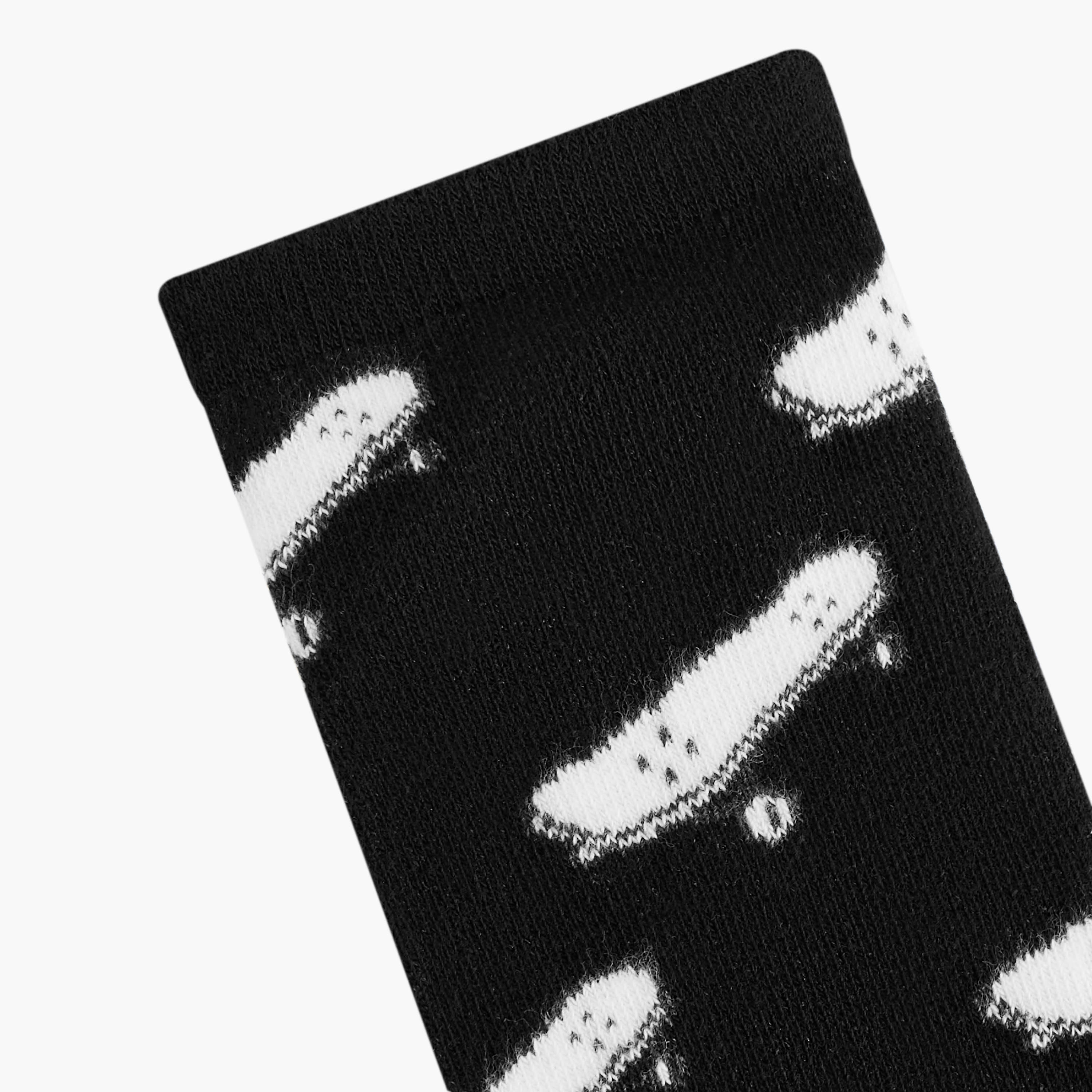 Juniors Skateboard Print Ankle Length Socks - Set of 7-boys-accessories-socks-image-5