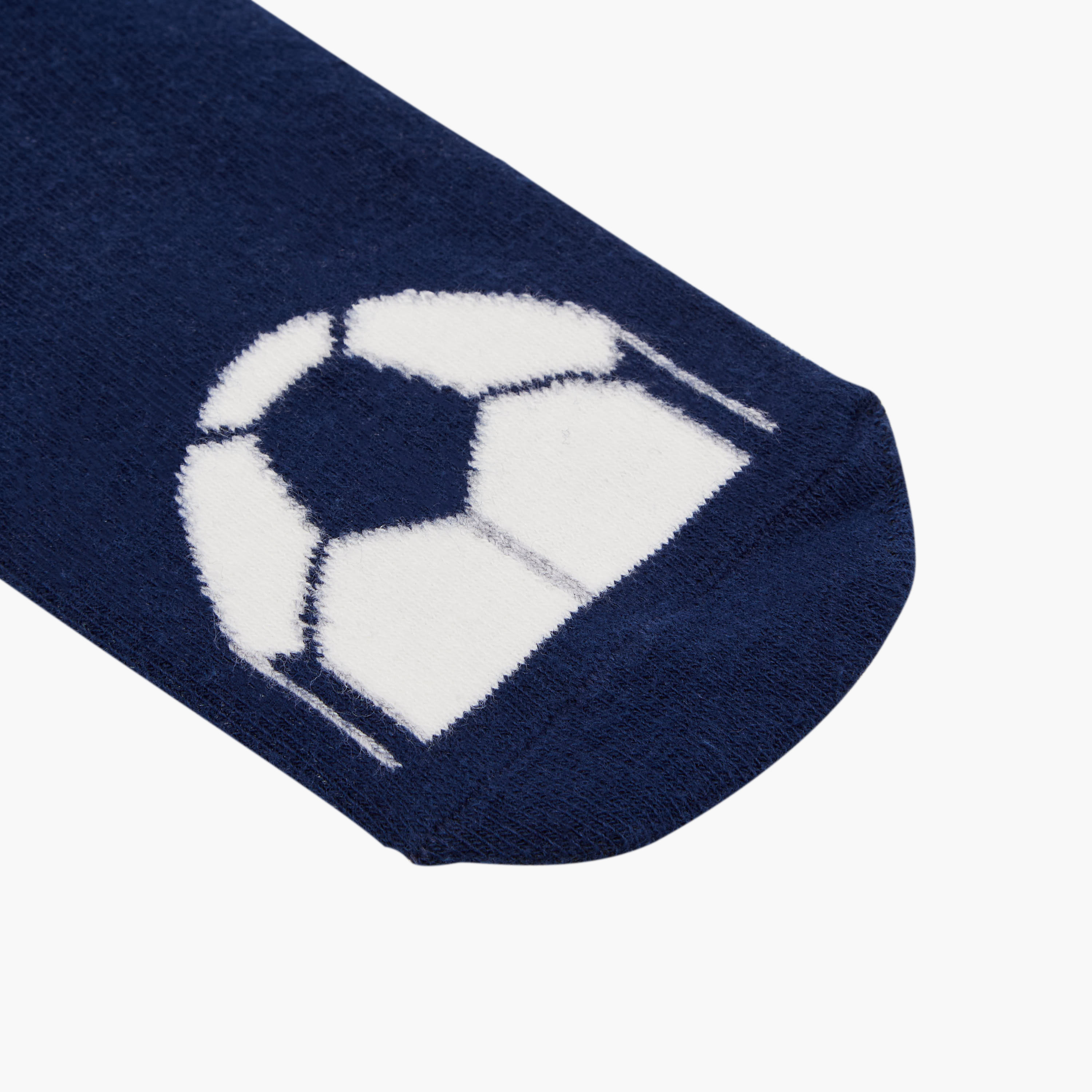 Juniors Football Print Ankle Length Socks - Set of 7-boys-accessories-socks-image-3