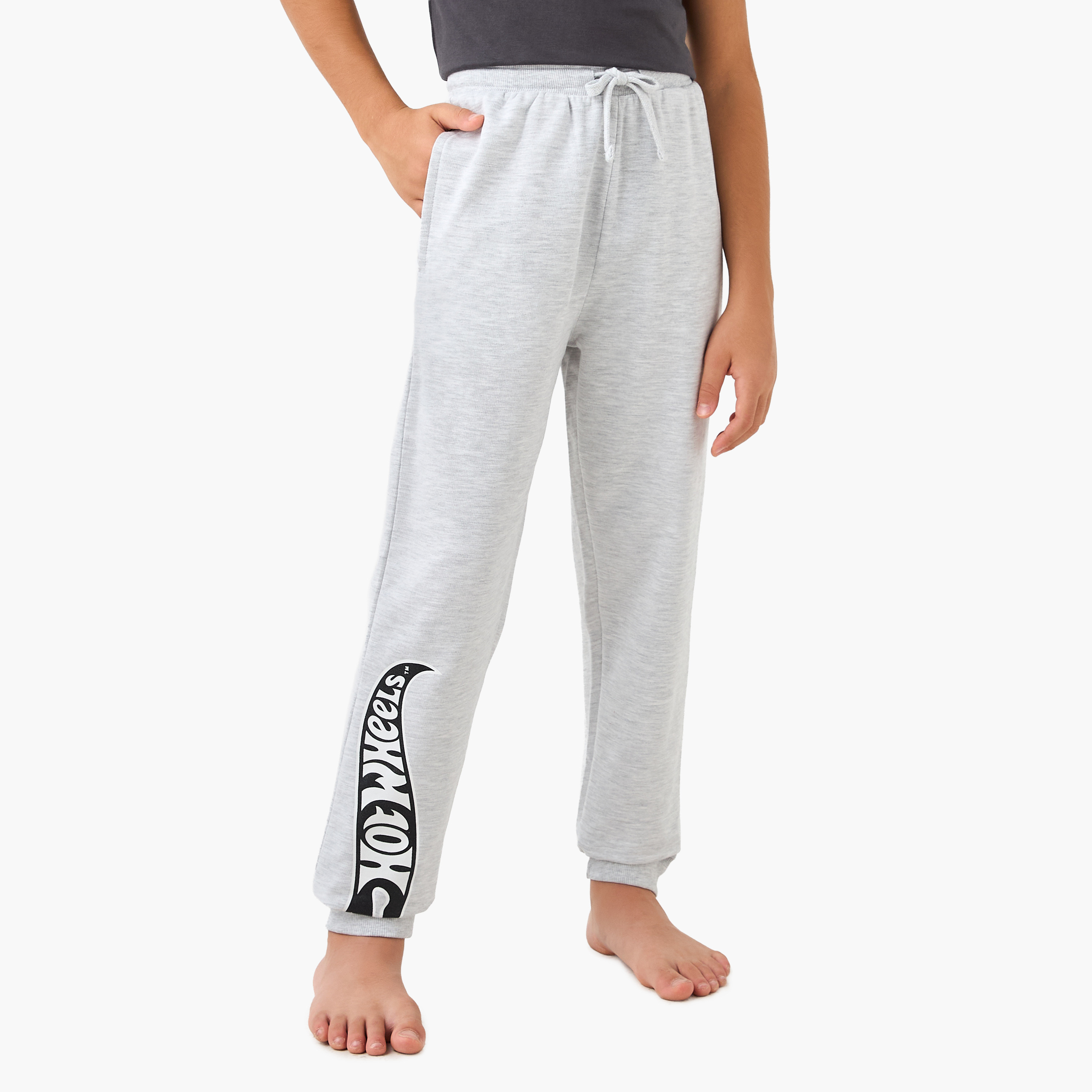 Hot Wheels Print T-shirt and Pyjama Set-boys-clothing-nightwear-image-3