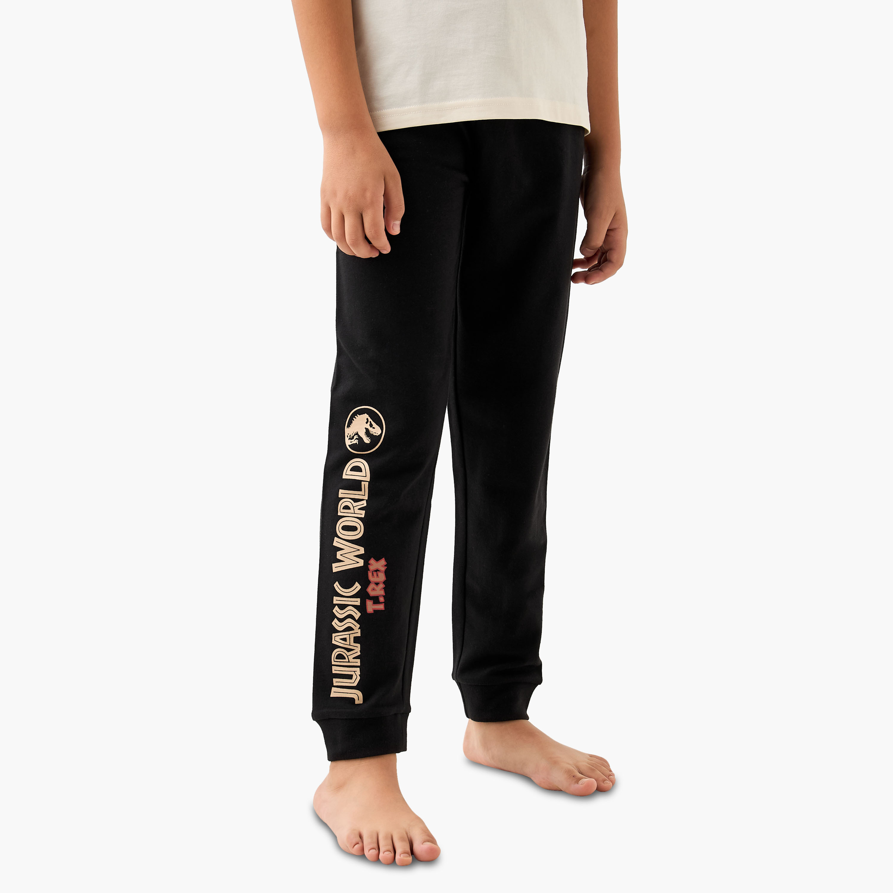 طقم بنطلون بيجاما وتيشيرت بطبعات ديناصور-boys-clothing-nightwear-image-5