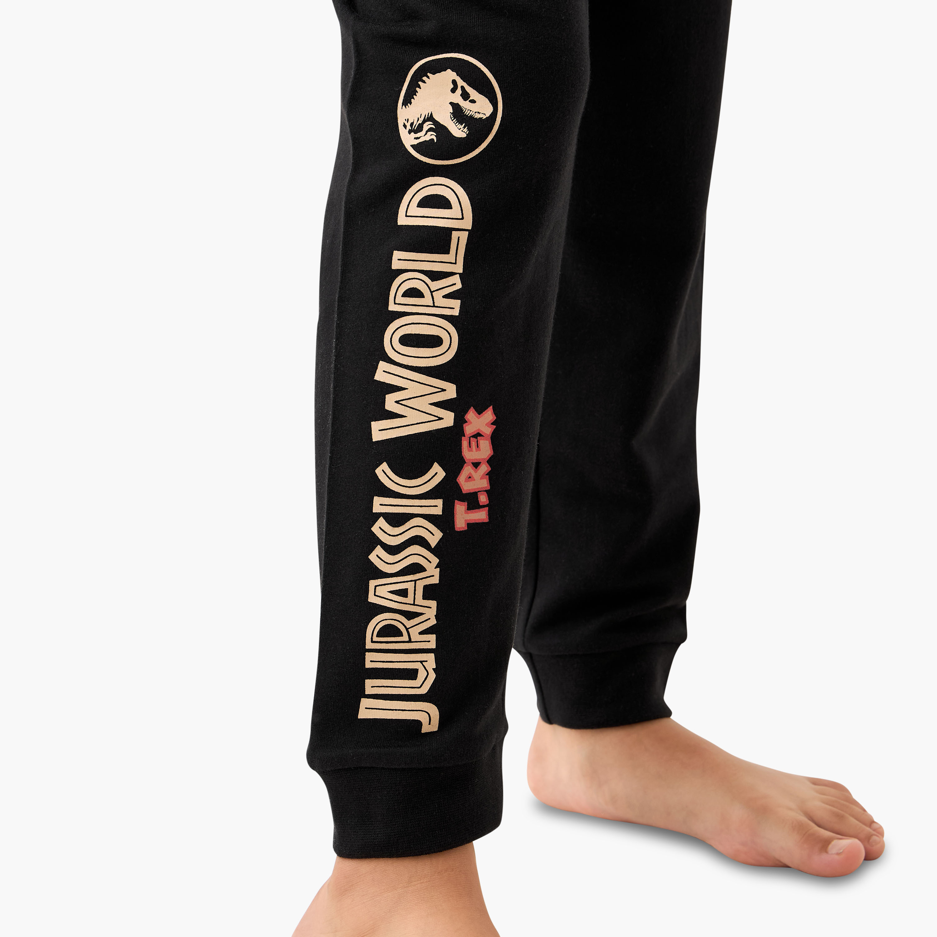 طقم بنطلون بيجاما وتيشيرت بطبعات ديناصور-boys-clothing-nightwear-image-2