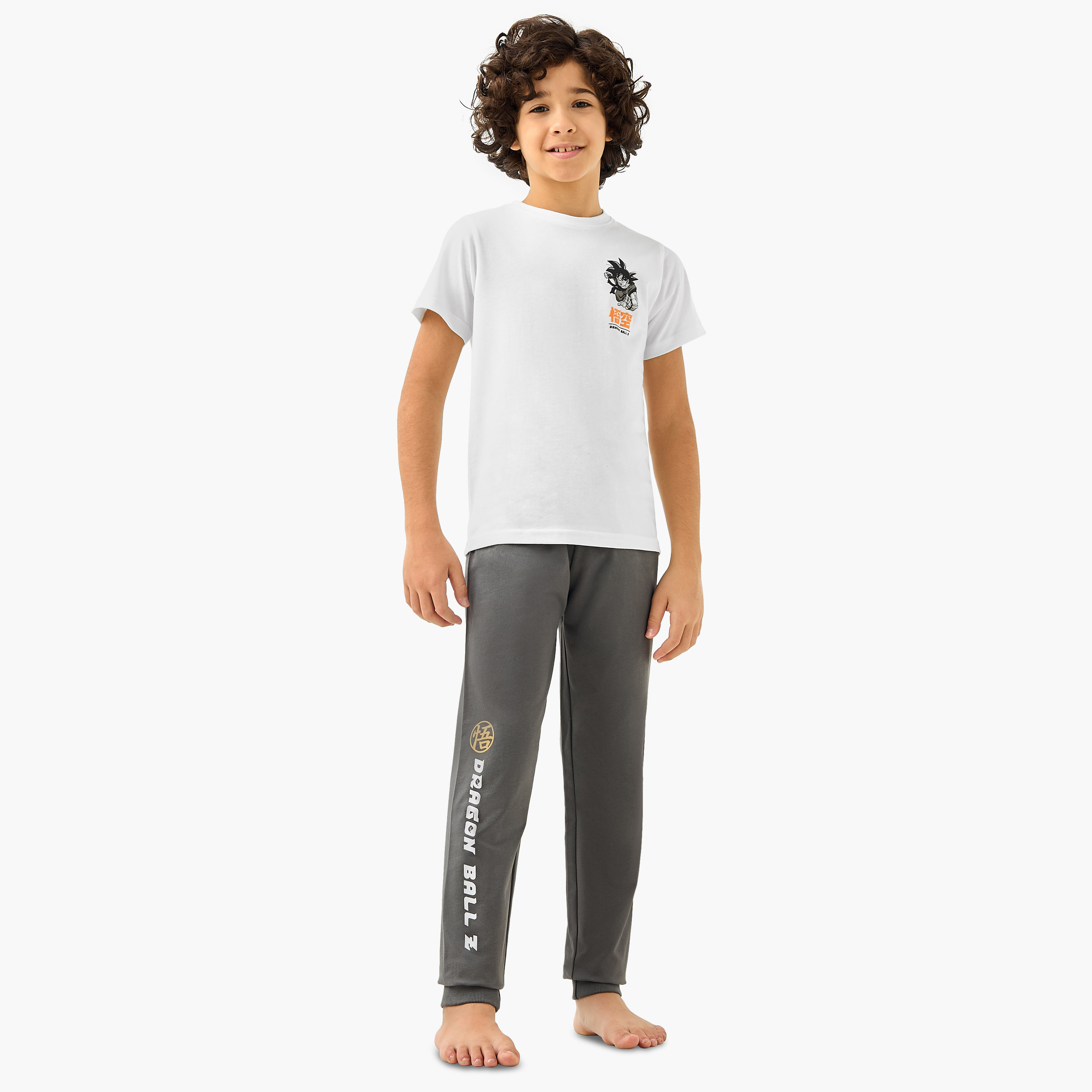TV Tokyo Dragon Ball Z Print T-shirt and Pyjama Set-boys-clothing-nightwear-image-1