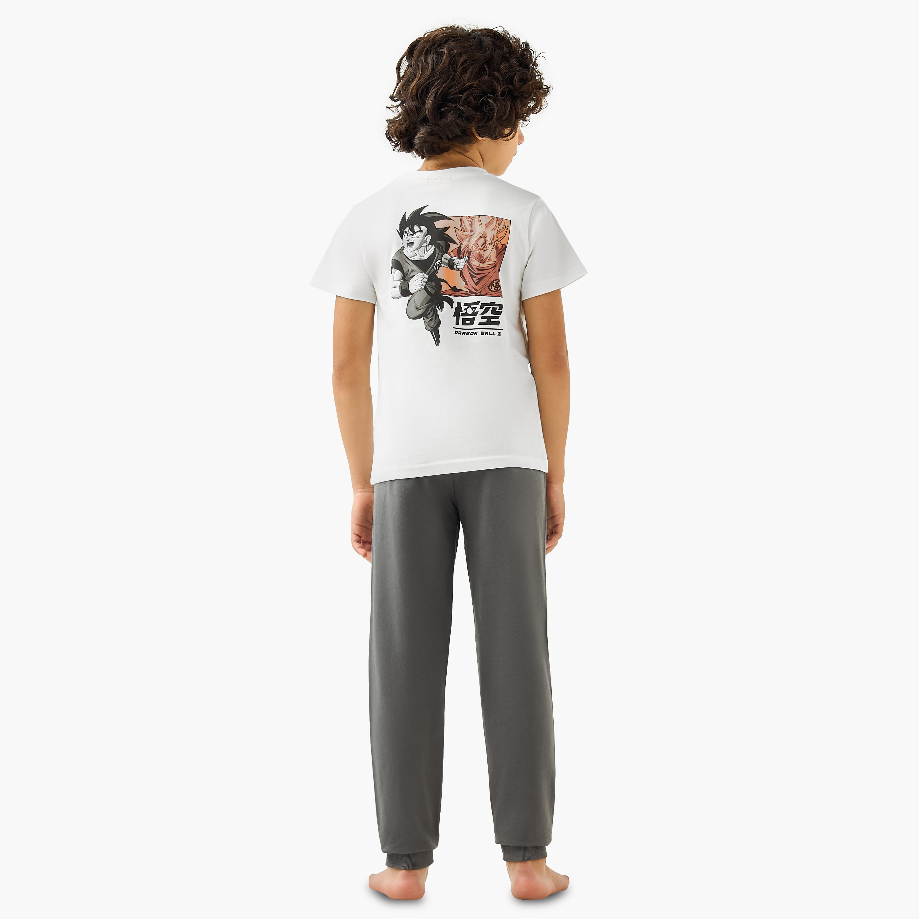 TV Tokyo Dragon Ball Z Print T-shirt and Pyjama Set-boys-clothing-nightwear-image-4