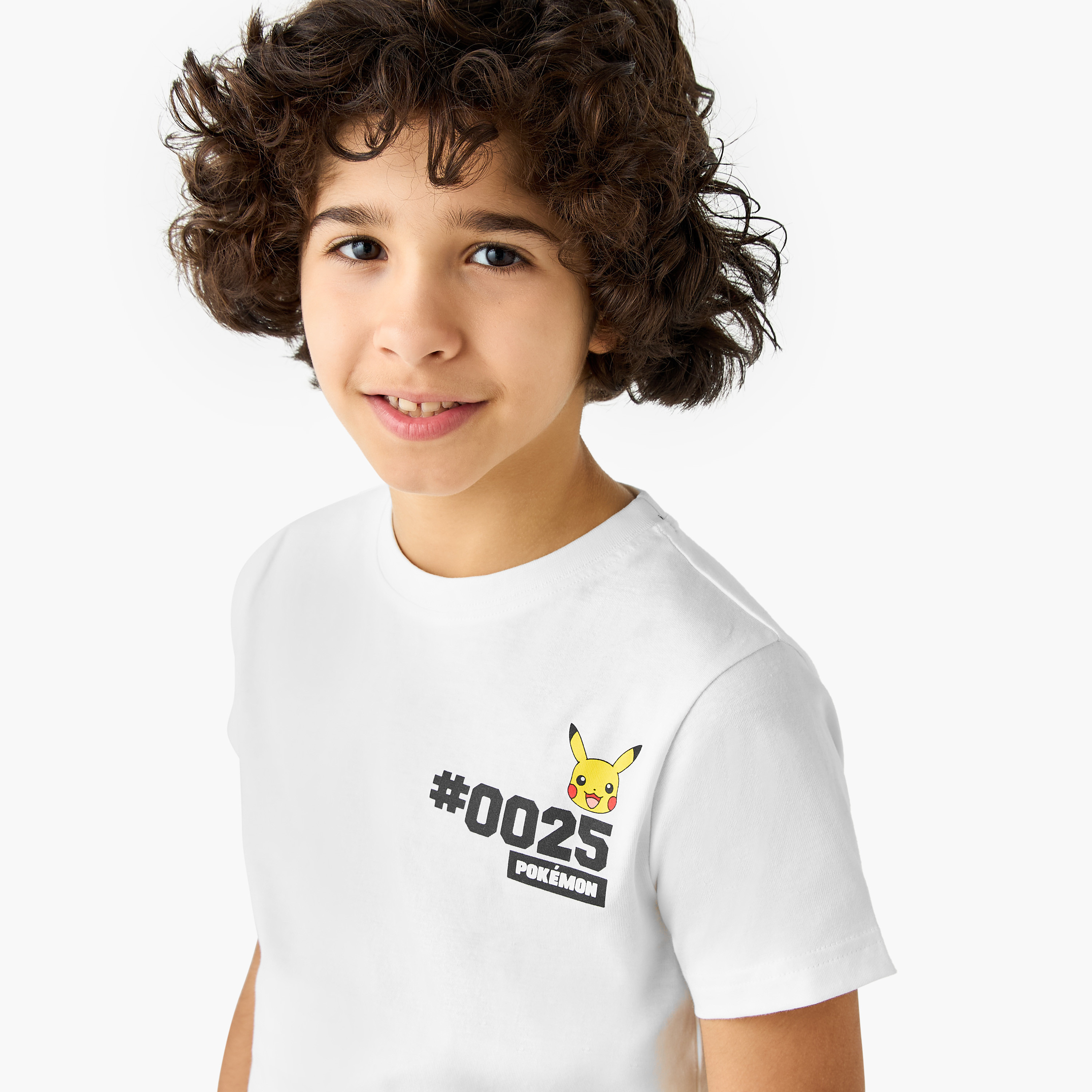 Pokemon Pikachu Print T-shirt and Pyjama Set-boys-clothing-nightwear-image-5
