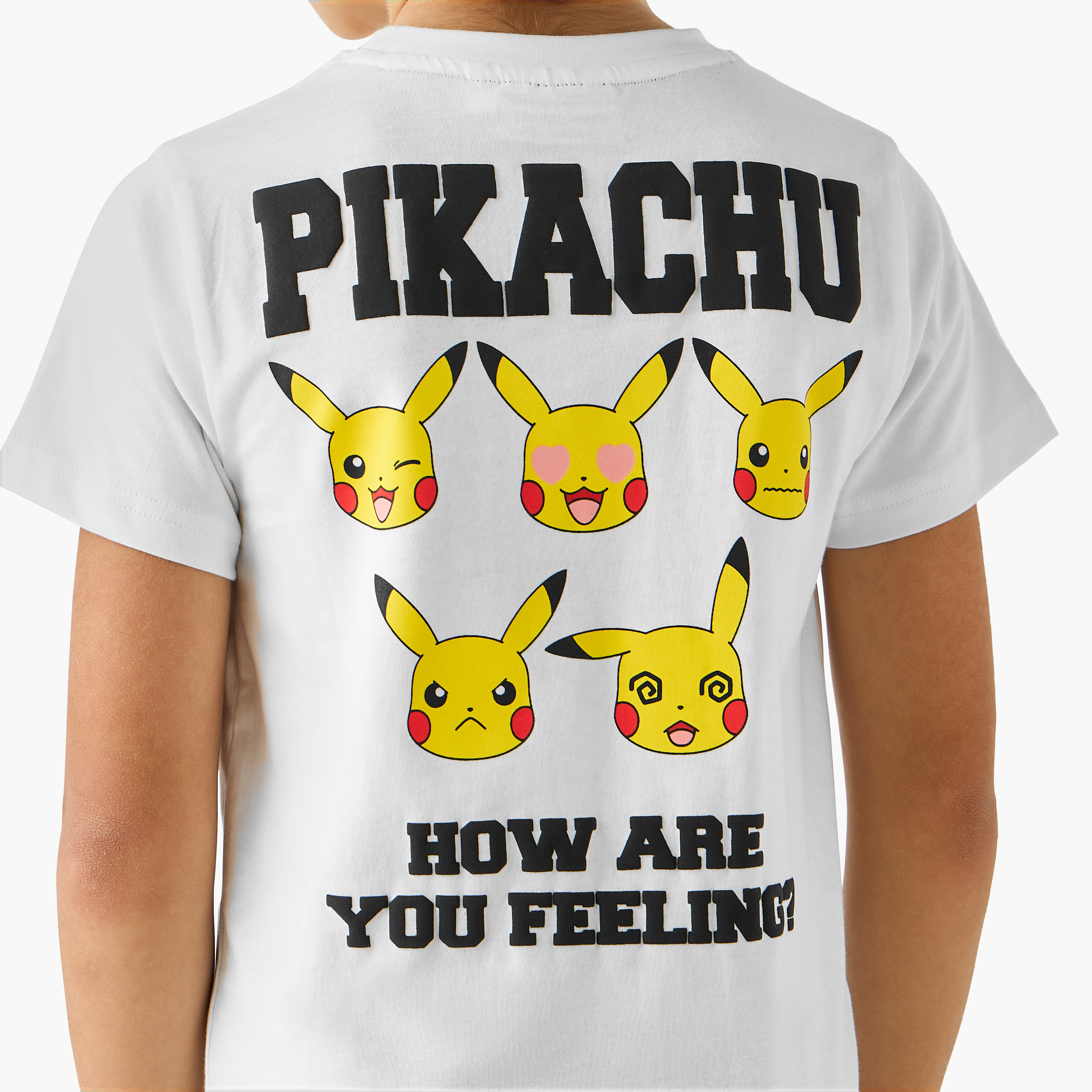 Pokemon Pikachu Print T-shirt and Pyjama Set-boys-clothing-nightwear-image-6