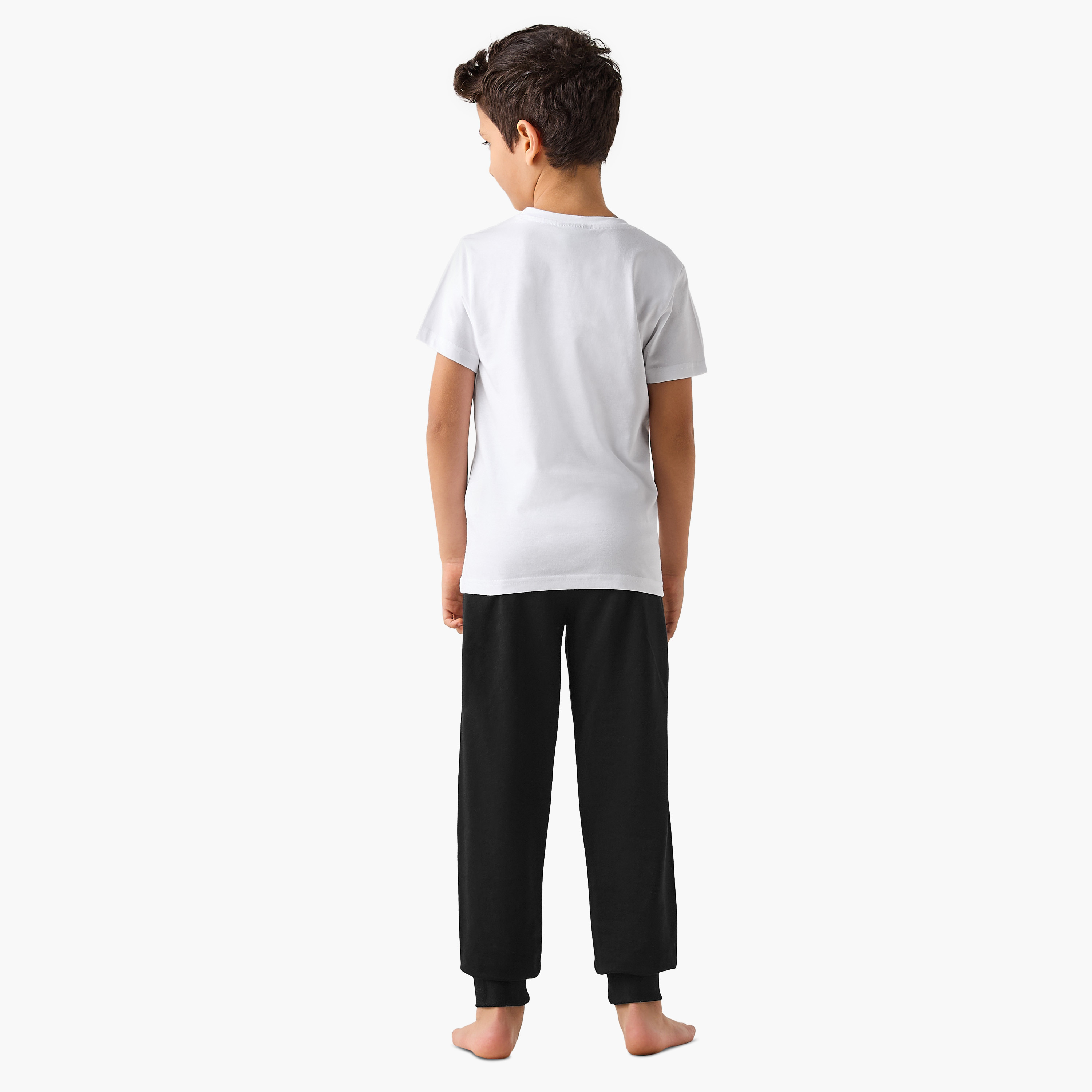 Minecraft Printed T-shirt and Pyjama Set-boys-clothing-nightwear-image-4