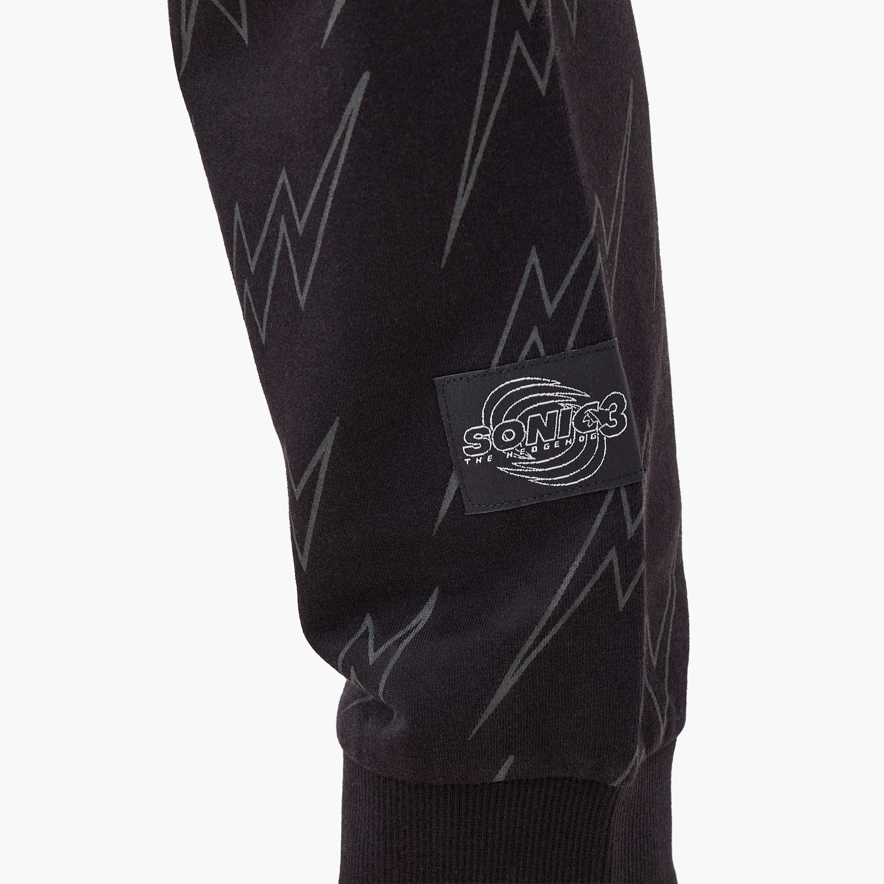 Cotton Crew Neck Long Sleeve Pyjama Set with Sonic the Hedgehog Print-boys-clothing-nightwear-image-6