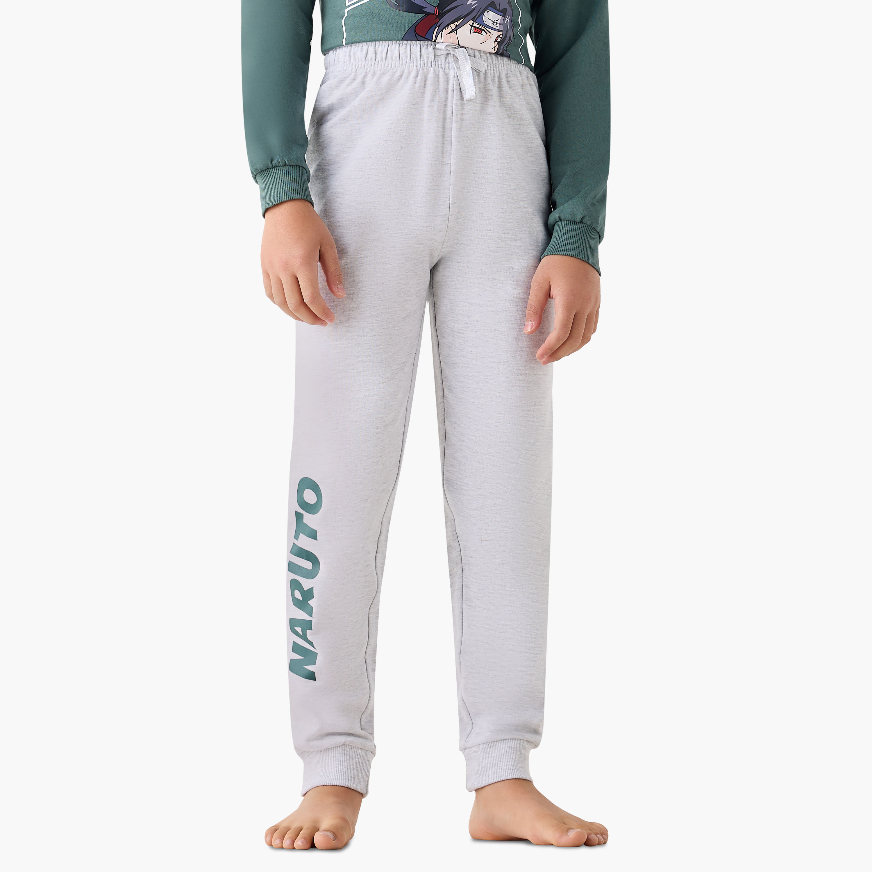 TV Tokyo Cotton Crew Neck Long Sleeve Pyjama Set with Naruto Print-boys-clothing-nightwear-image-3