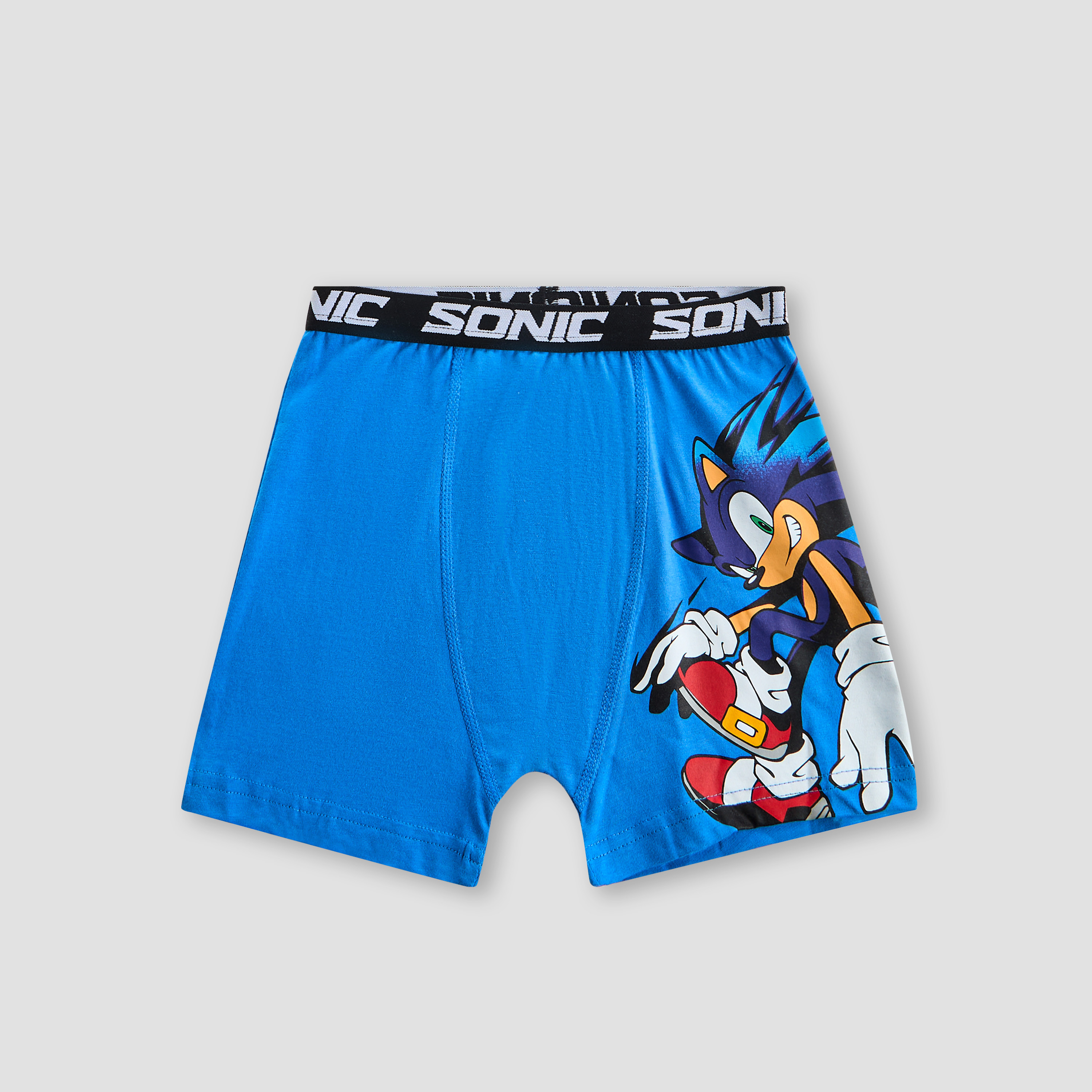 Pack of 3 Cotton Boxers with Sonic the Hedgehog Print-boys-clothing-innerwear-boxersandbriefs-image-2