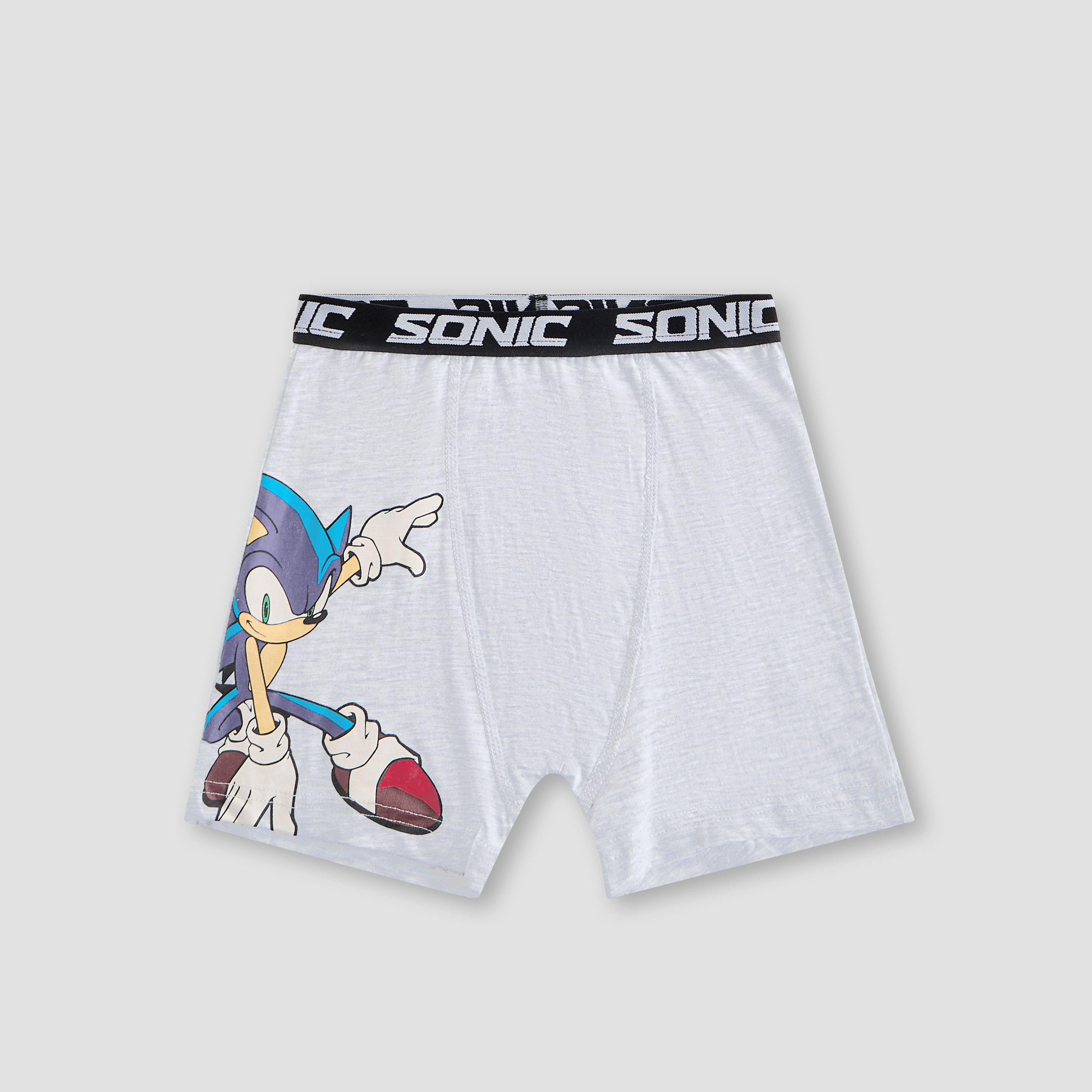 Pack of 3 Cotton Boxers with Sonic the Hedgehog Print-boys-clothing-innerwear-boxersandbriefs-image-3
