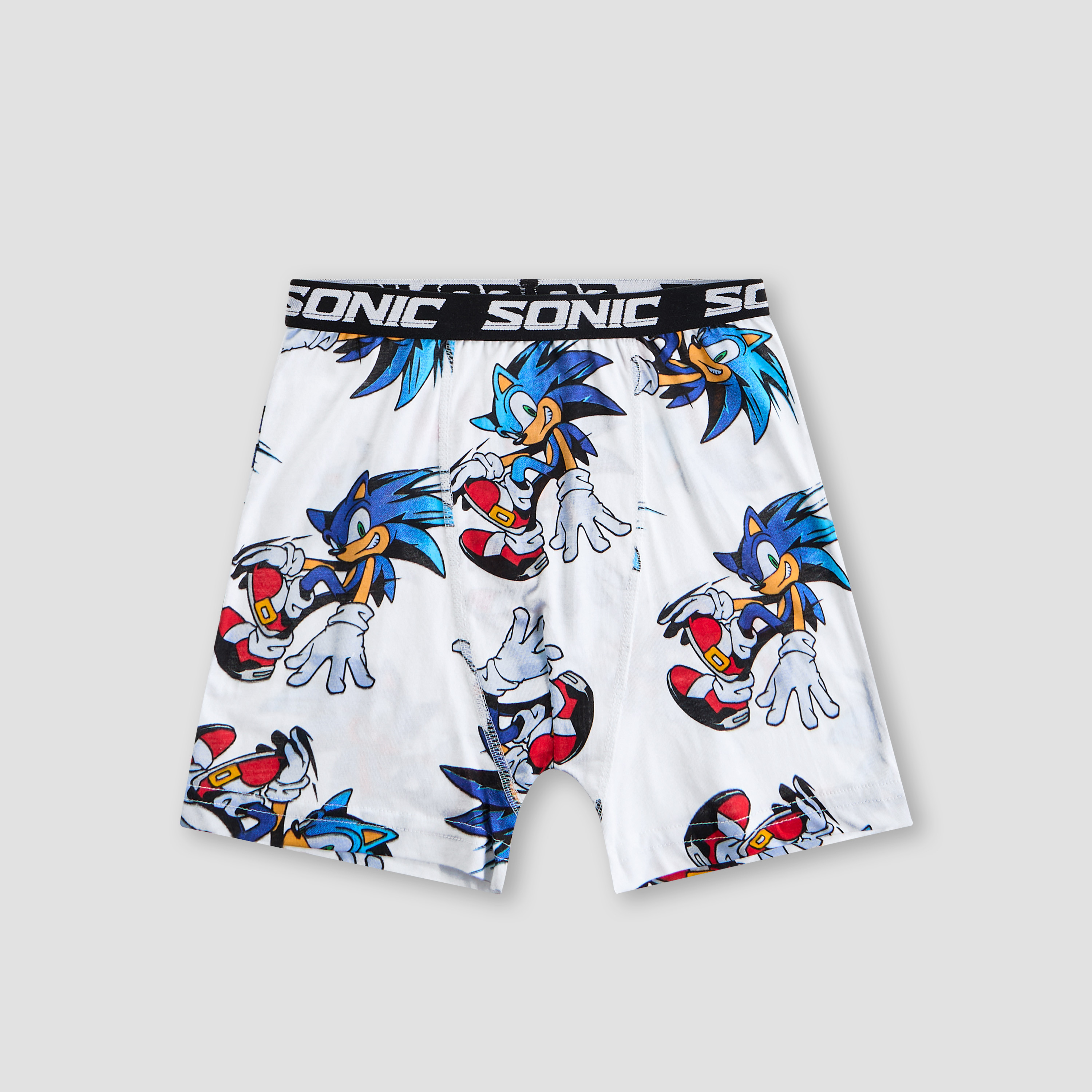 Pack of 3 Cotton Boxers with Sonic the Hedgehog Print-boys-clothing-innerwear-boxersandbriefs-image-4