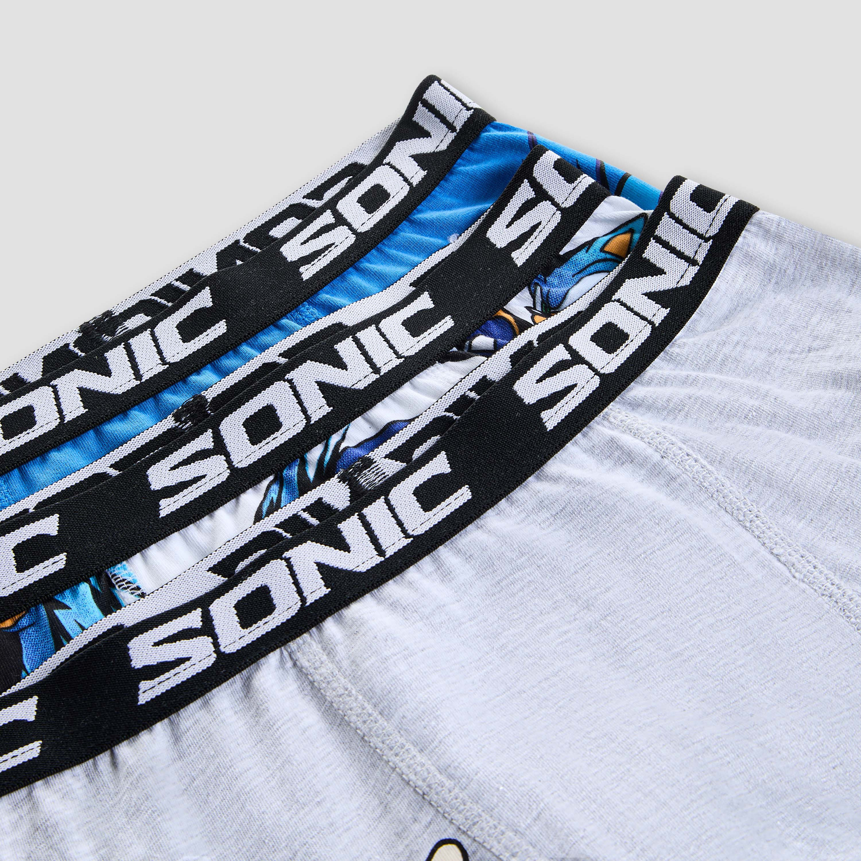 Pack of 3 Cotton Boxers with Sonic the Hedgehog Print-boys-clothing-innerwear-boxersandbriefs-image-5