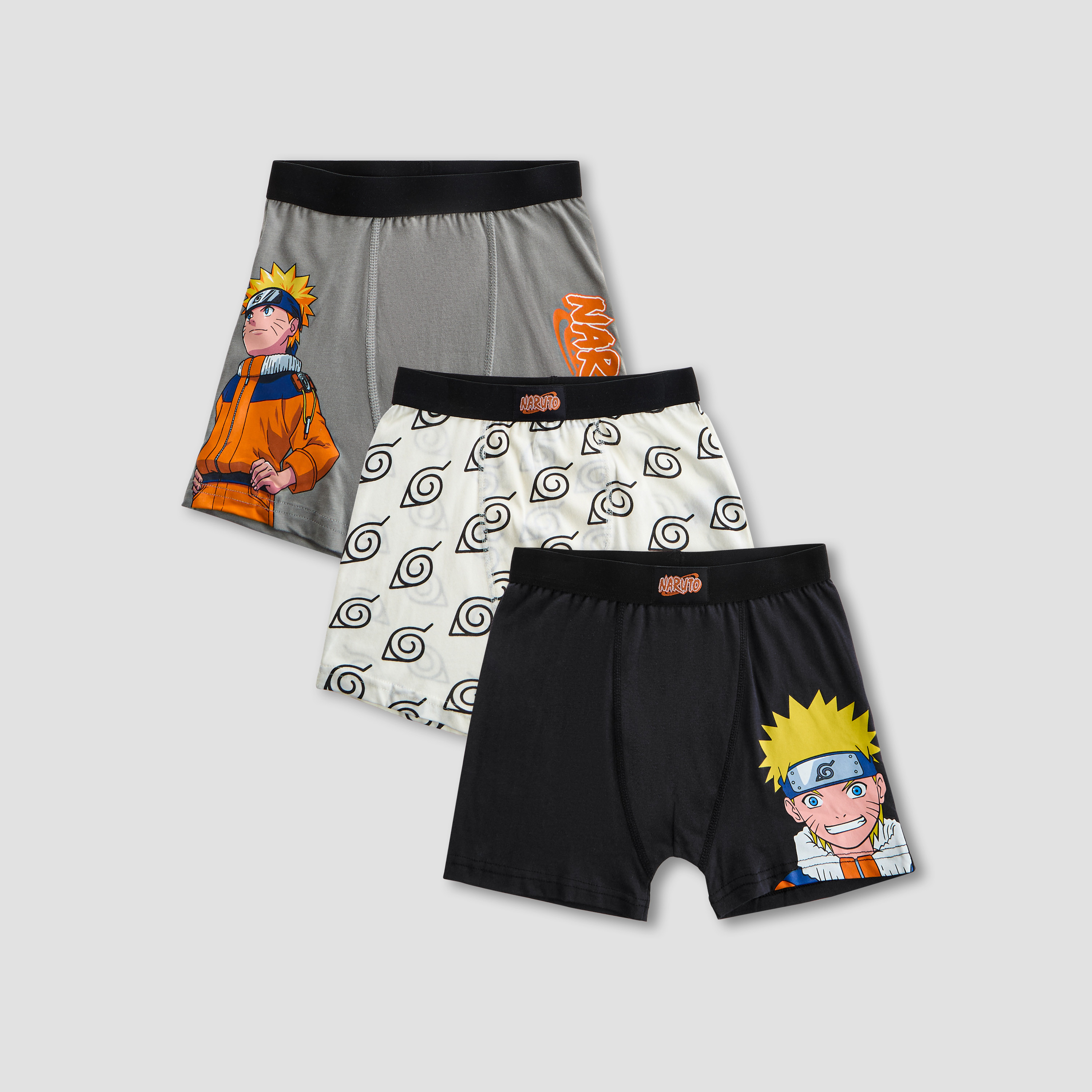 Pack of 3 TV Tokyo Cotton Boxers with Naruto Print-baby-boys-clothing-innerwear-image-1