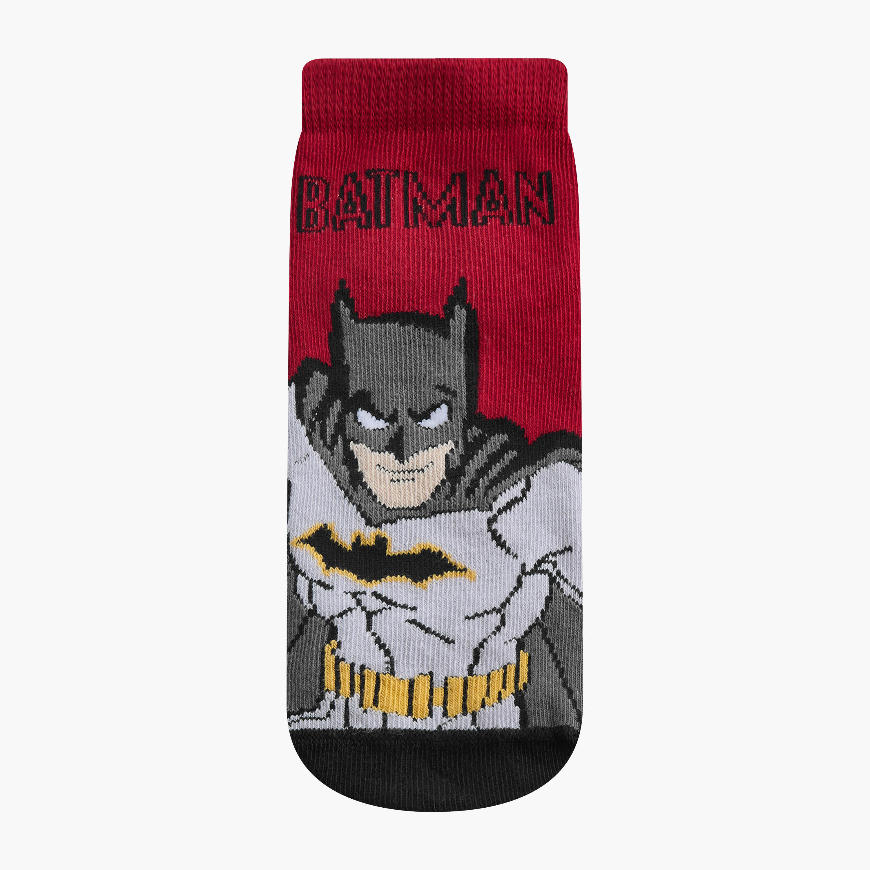 Pack of 3 Boys Socks Ankle Length Batman Print-boys-accessories-socks-image-2