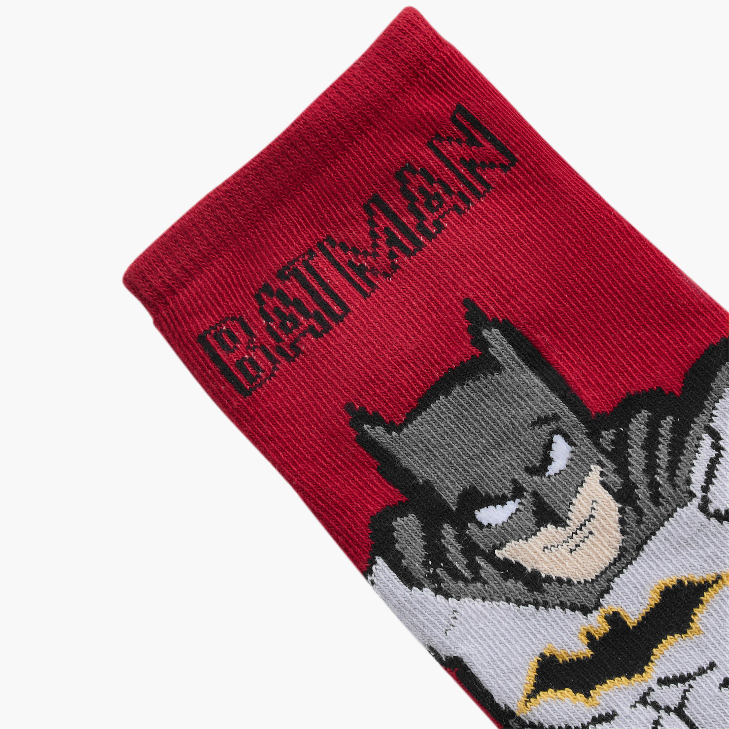 Pack of 3 Boys Socks Ankle Length Batman Print-boys-accessories-socks-image-3