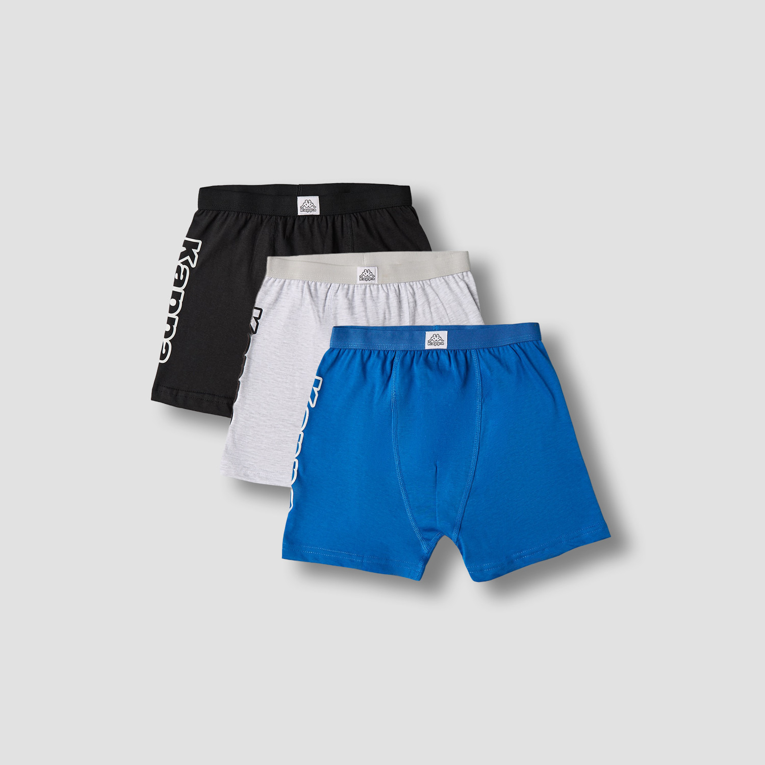 Pack of 3 Kappa Cotton Boxers with Logo Print-boys-clothing-innerwear-boxersandbriefs-image-1