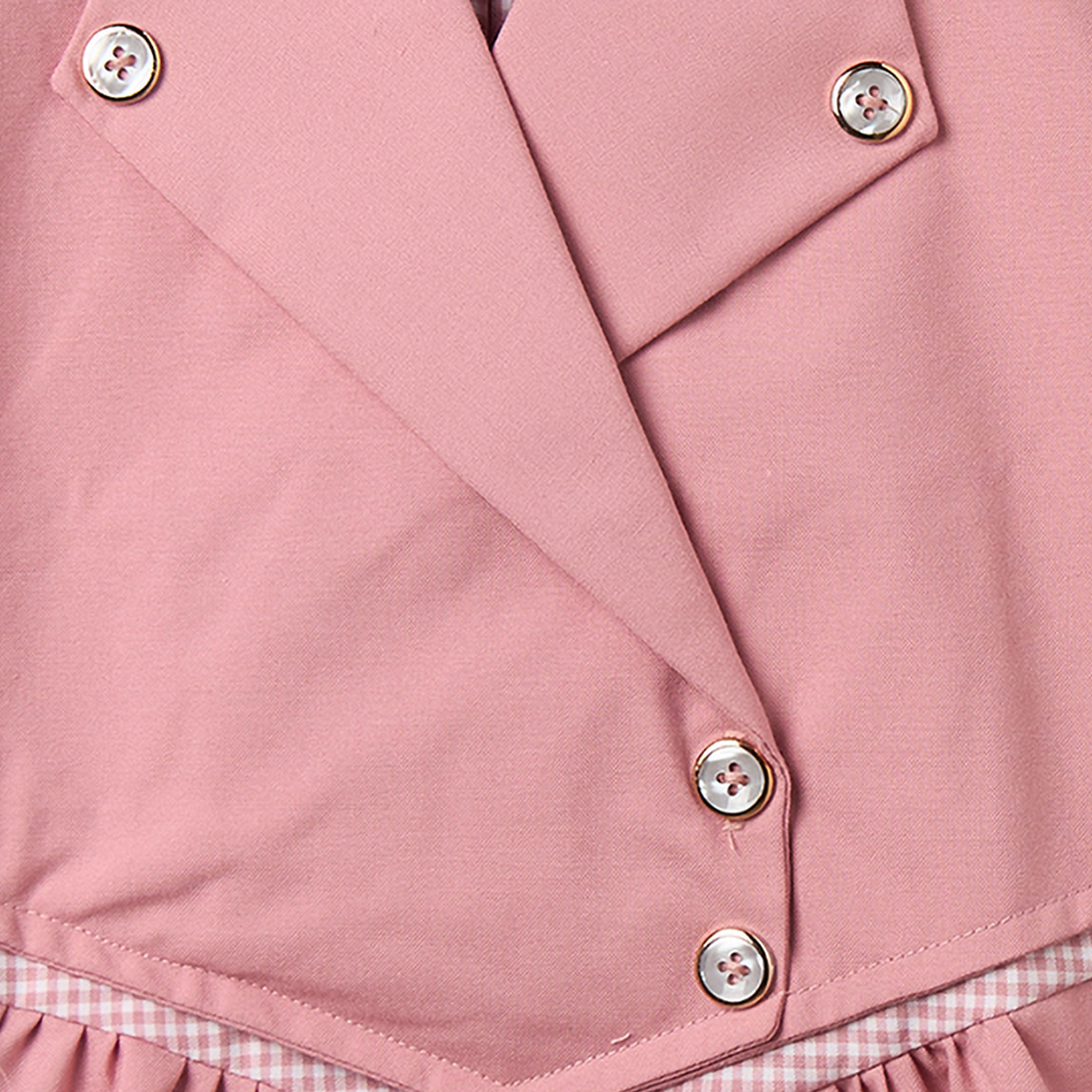 فستان مدرسي وردي بأكمام قصيرة من جونيورز - للبنات-girls-clothing-schoolwear-dresses-image-3