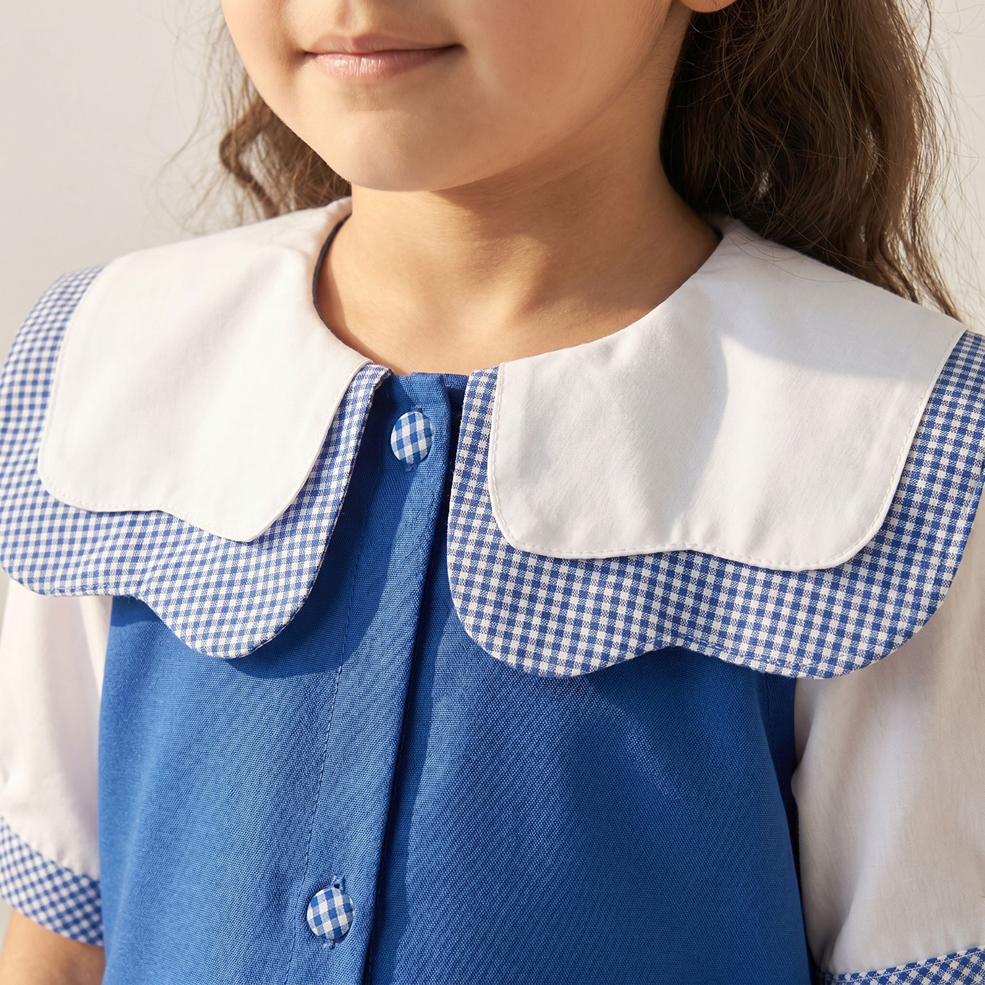 فستان مدرسي أزرق بياقة بحار من جونيورز - للبنات-girls-clothing-schoolwear-dresses-image-5