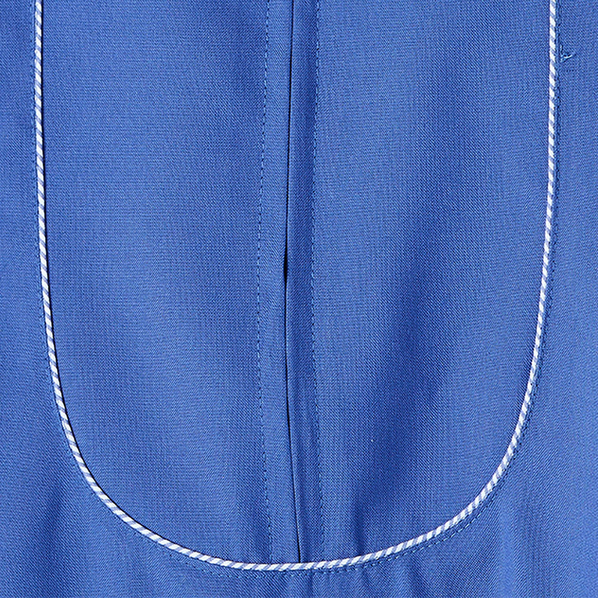 فستان مدرسي أزرق بخصر منسدل وبياقة عادية للبنات من جونيورز-girls-clothing-schoolwear-dresses-image-3
