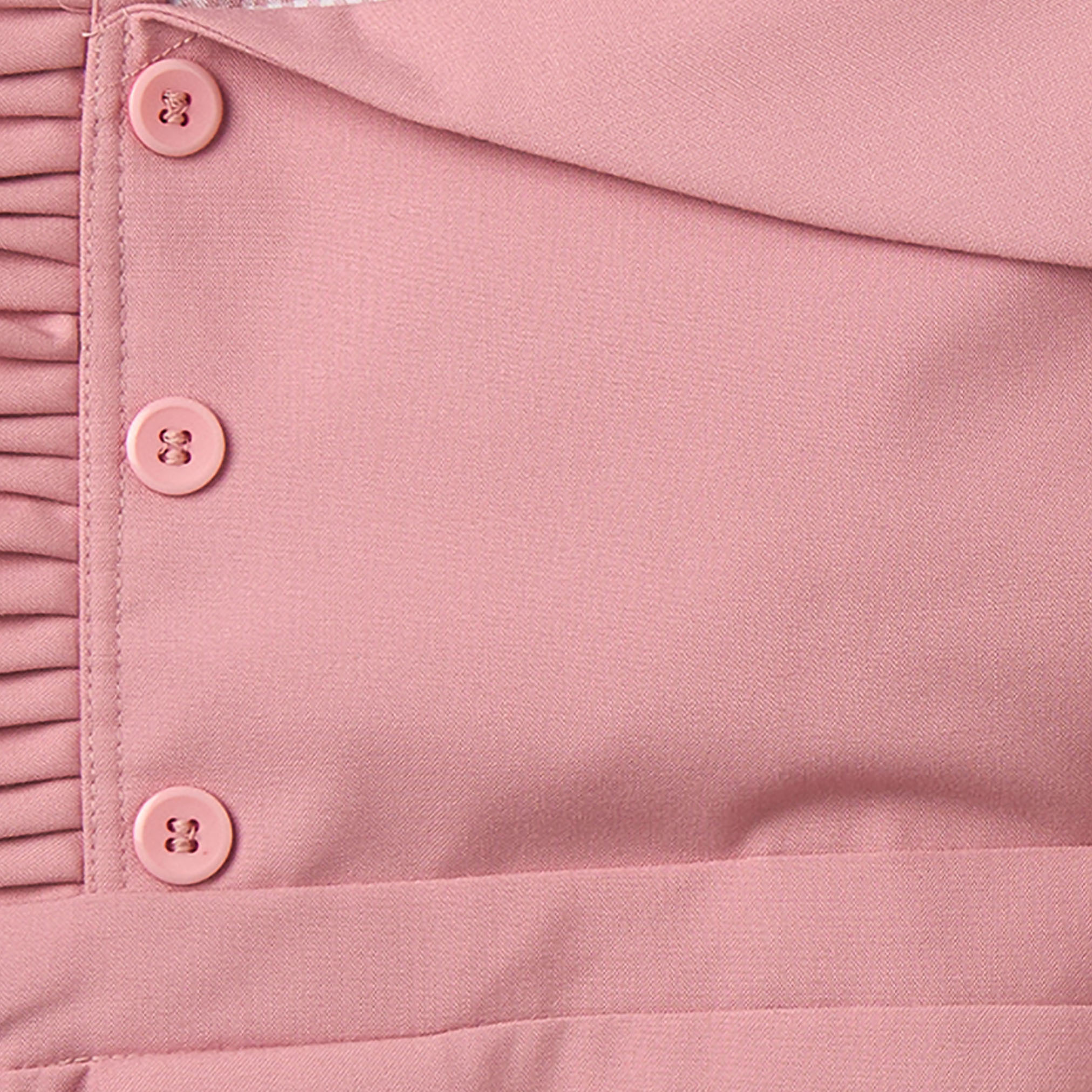 فستان وردي إيه لاين بياقة عادية للبنات من جونيورز-girls-clothing-schoolwear-dresses-image-3