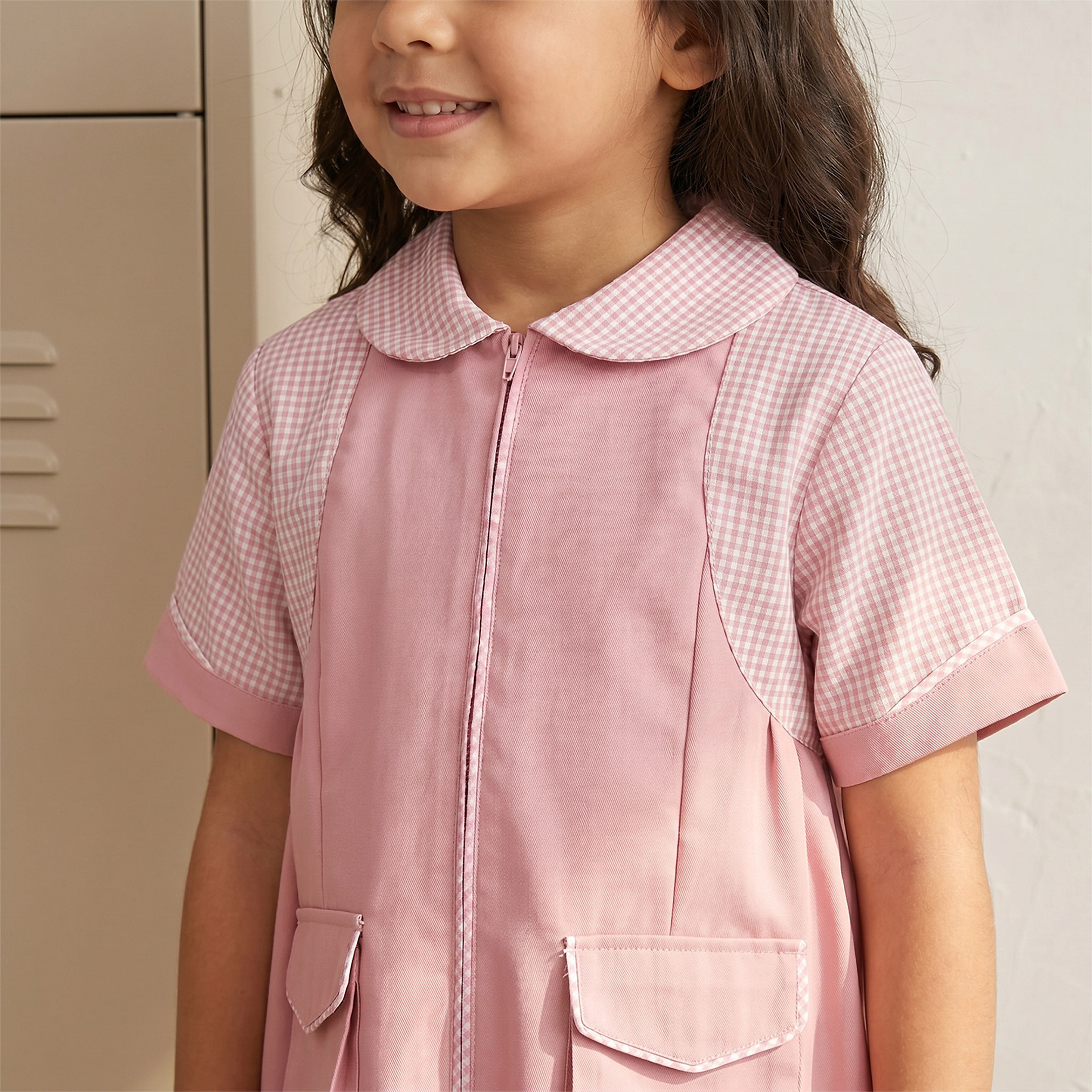 فستان مدرسي بأكمام قصيرة من جونيورز - بنات-girls-clothing-schoolwear-dresses-image-6