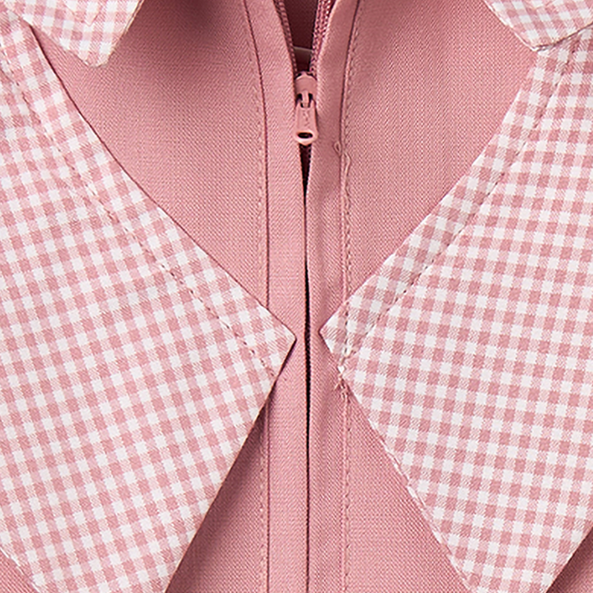 Juniors Checked School Dress with Peter Pan Collar - Girls-girls-clothing-schoolwear-dresses-image-3