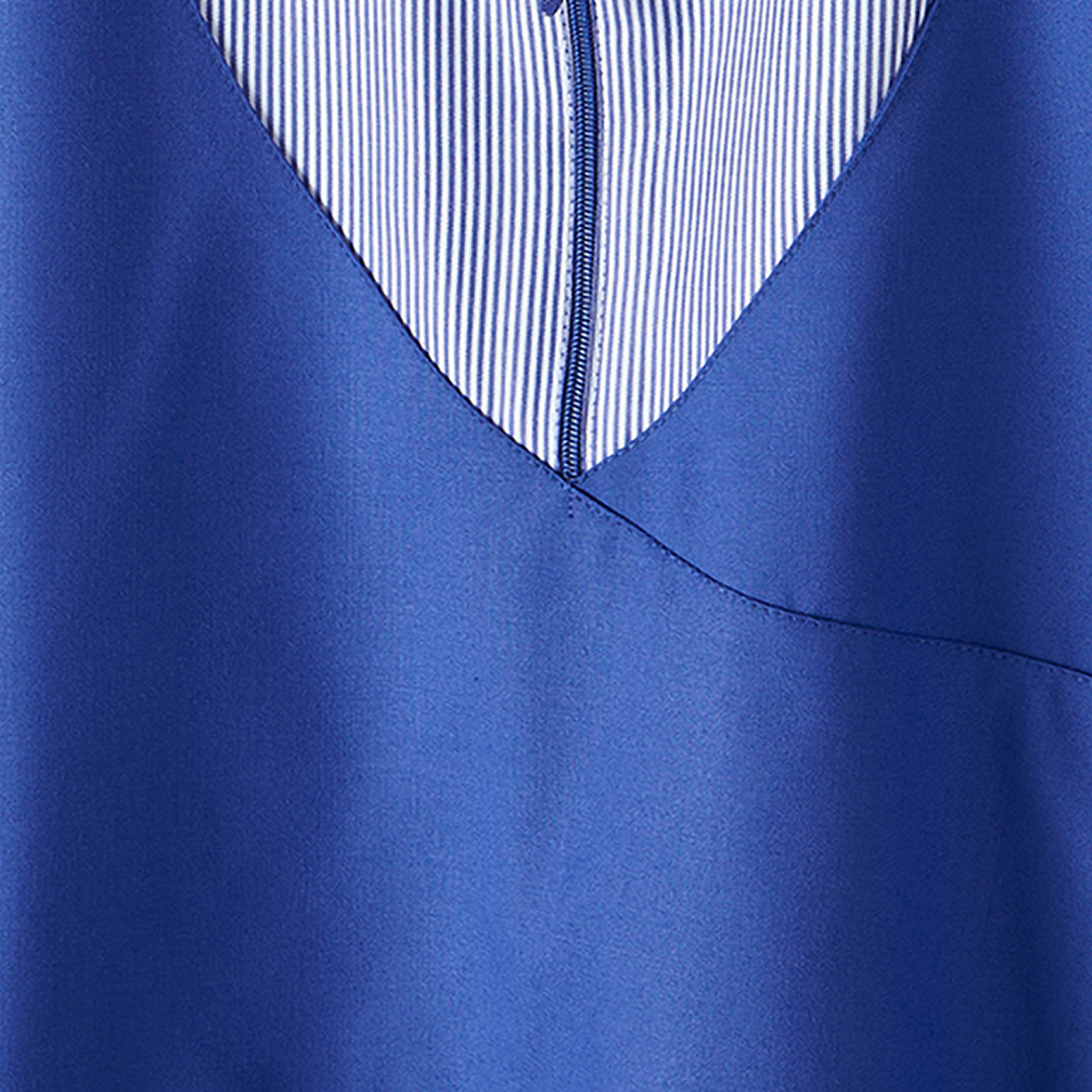 Juniors Blue School Dress with Long Sleeves - Girls-girls-clothing-schoolwear-dresses-image-3
