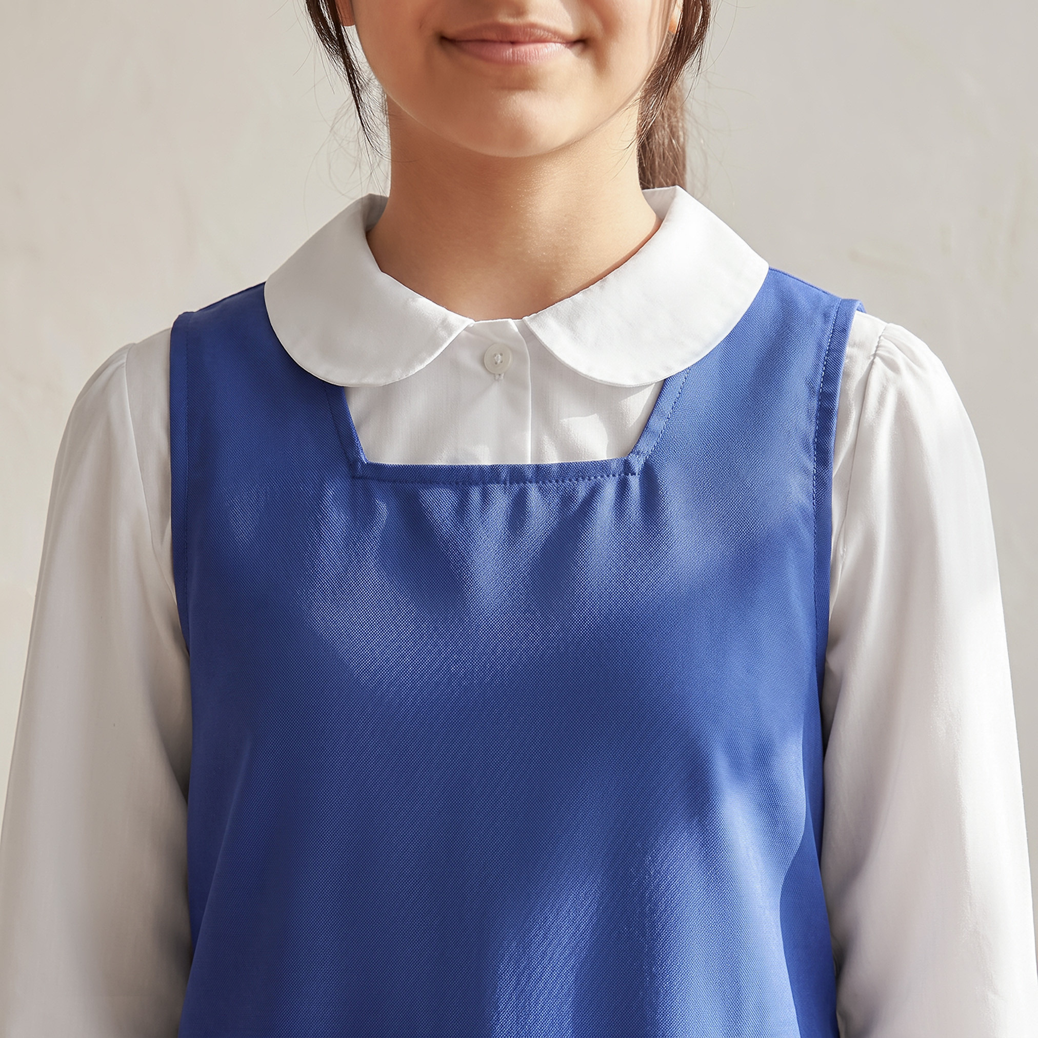 فستان مريلة مدرسي أزرق بياقة مربعة للبنات من جونيورز-girls-clothing-schoolwear-dresses-image-6
