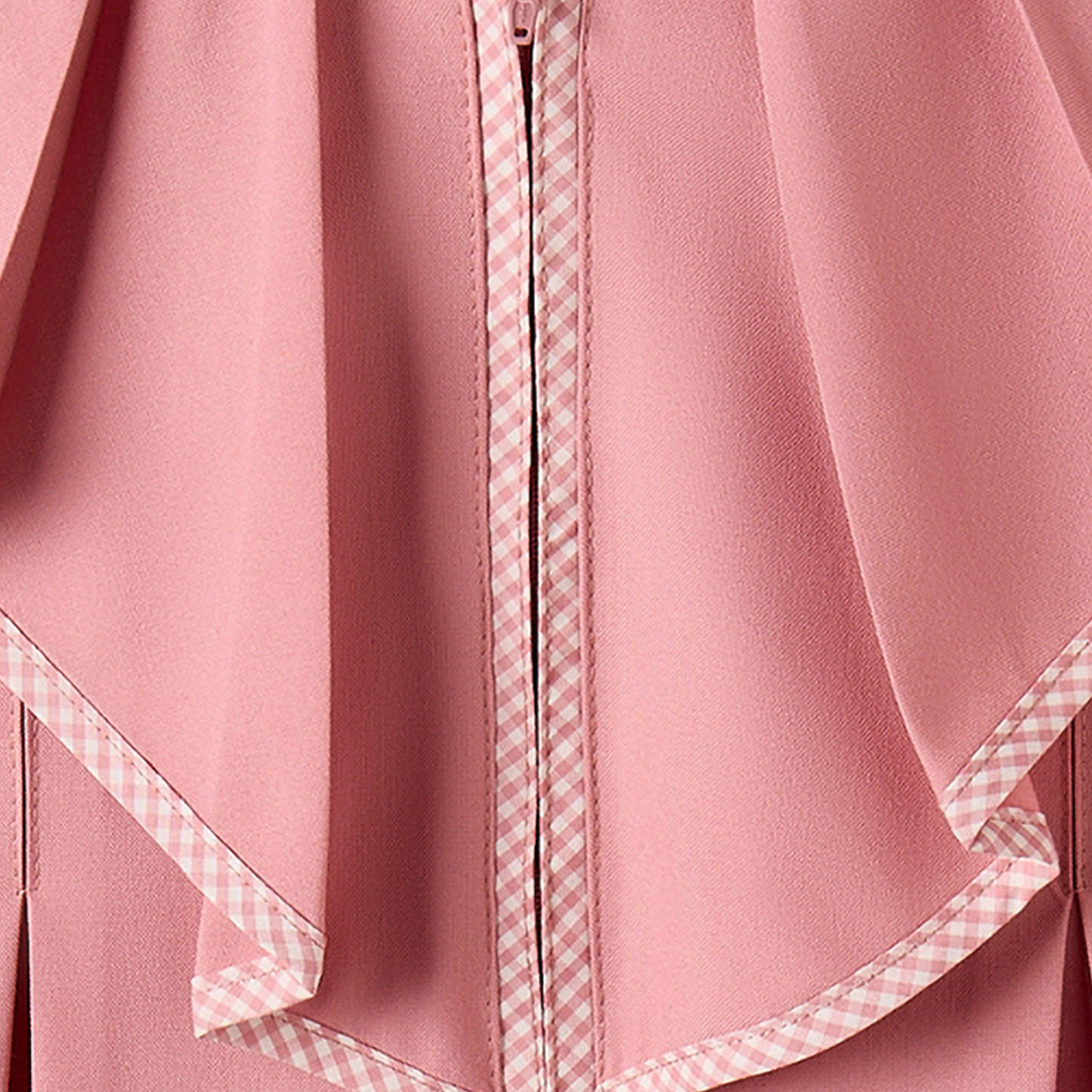 Juniors Pink A-line Dress with Round Neck - Girls-girls-clothing-schoolwear-dresses-image-3