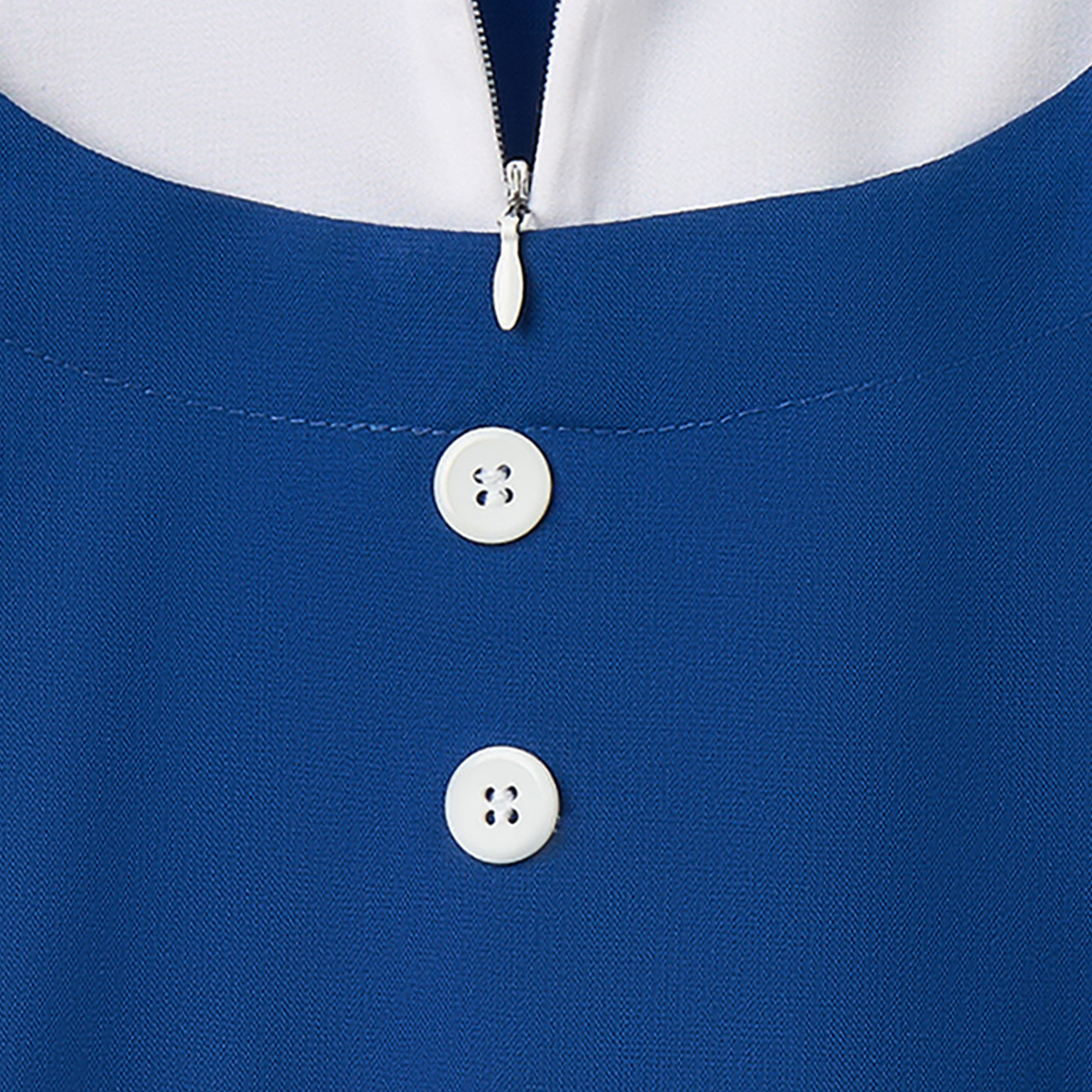 فستان مدرسي أزرق بأكمام قصيرة من جونيورز - للبنات-girls-clothing-schoolwear-dresses-image-3