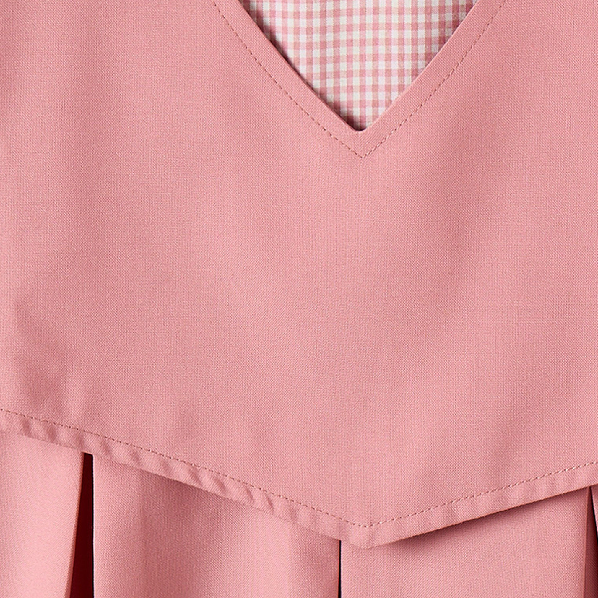 Juniors Pink School Dress with Long Sleeves - Girls-girls-clothing-schoolwear-dresses-image-3