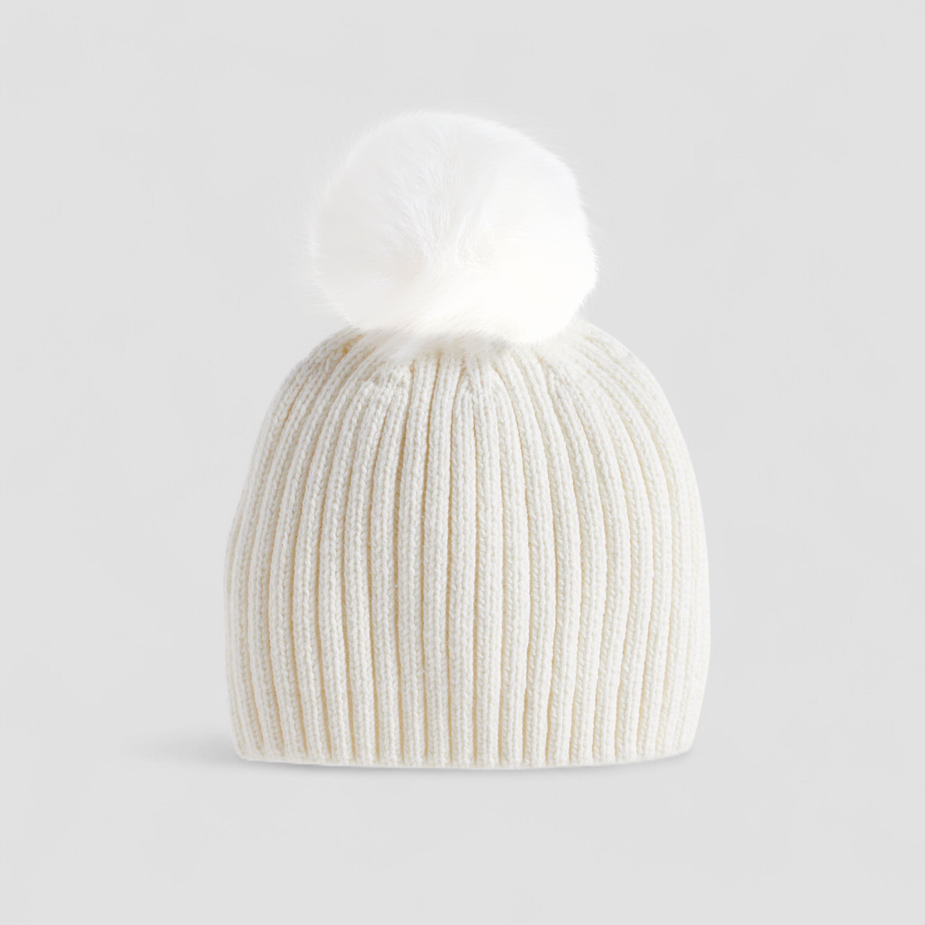 Juniors Girls Winter Beanie with Pom Pom Design-baby-girls-clothing-winterwear-winteraccessories-image-3