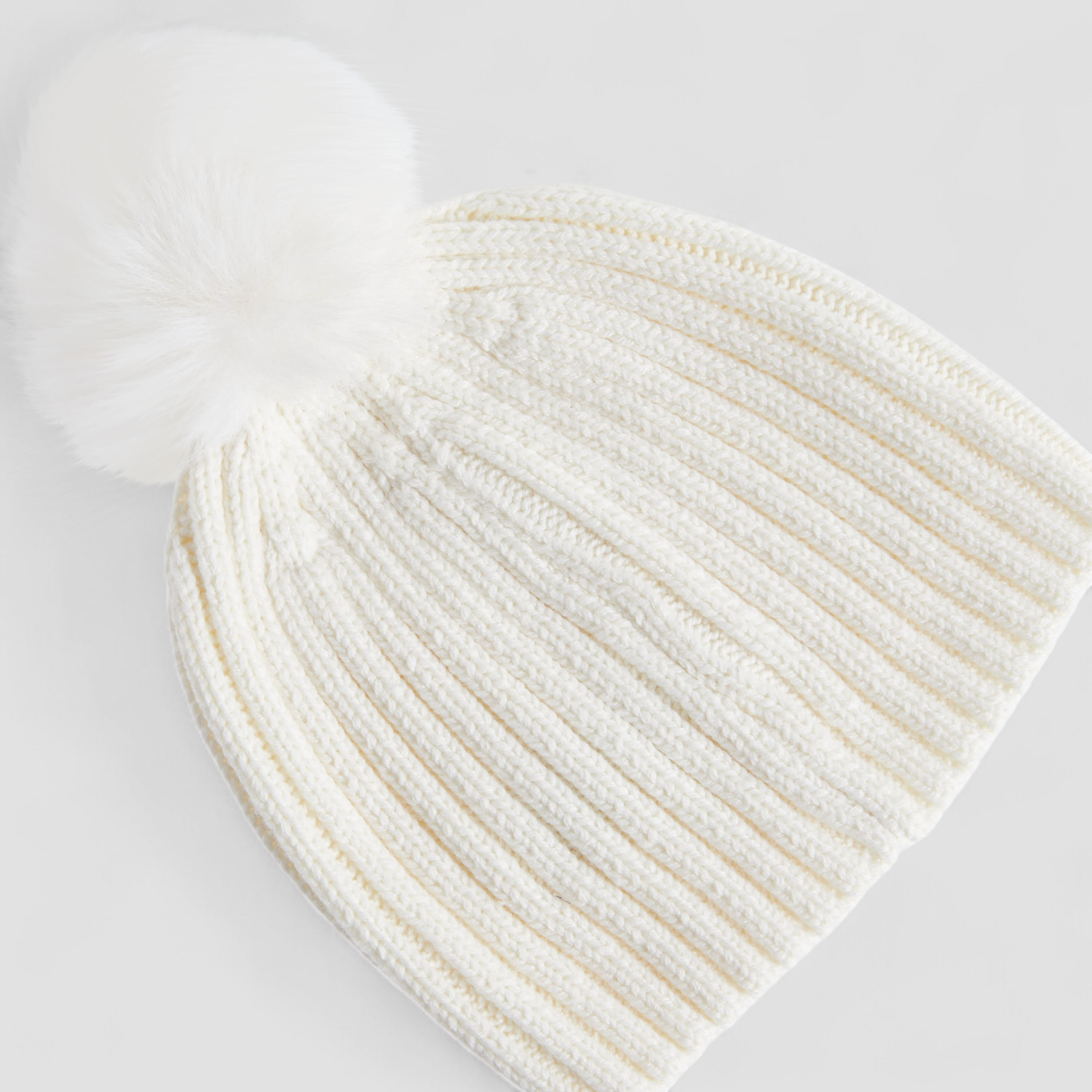 Juniors Girls Winter Beanie with Pom Pom Design-baby-girls-clothing-winterwear-winteraccessories-image-4