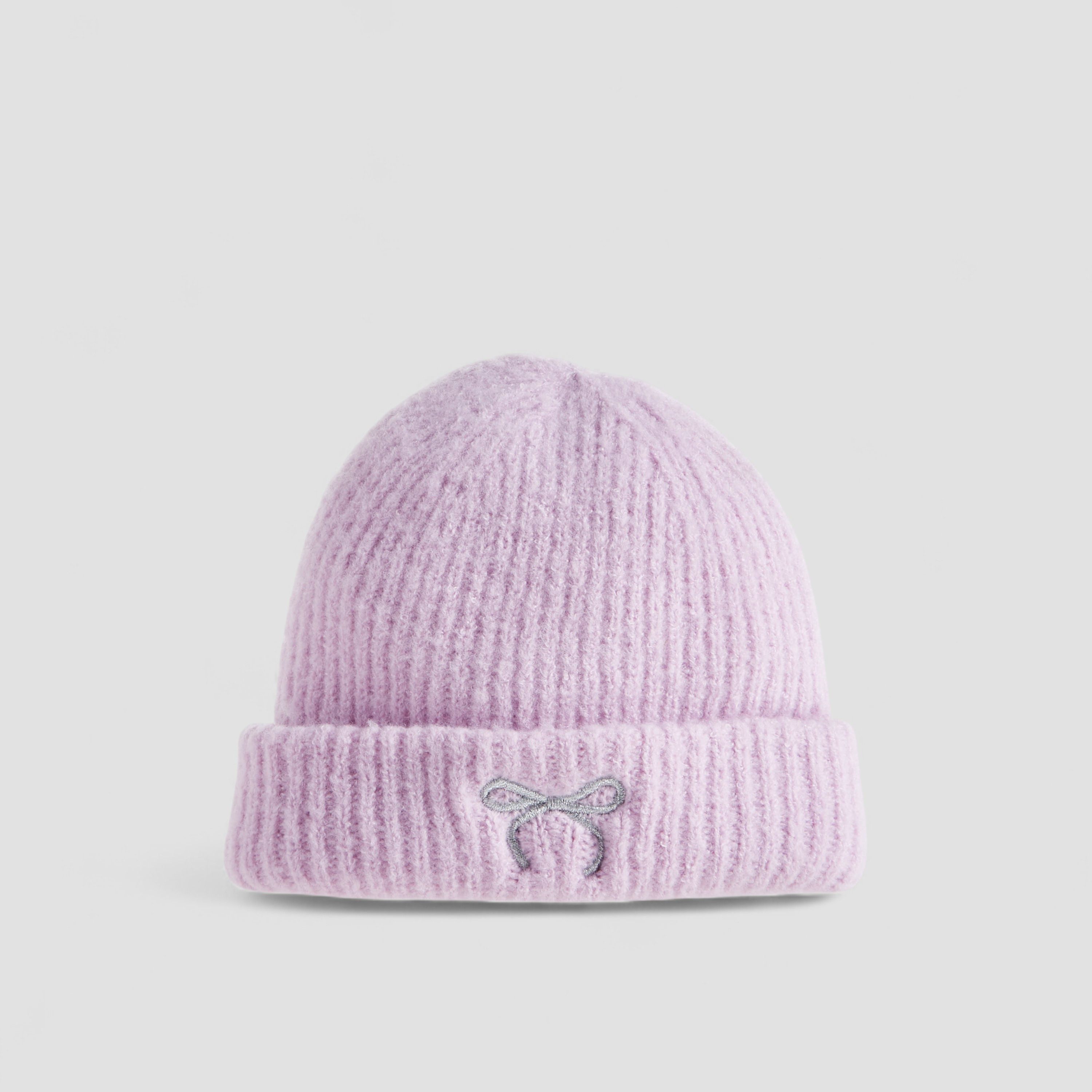 Juniors Girls Winter Beanie with Bow Embroidery-baby-girls-clothing-winterwear-winteraccessories-image-2