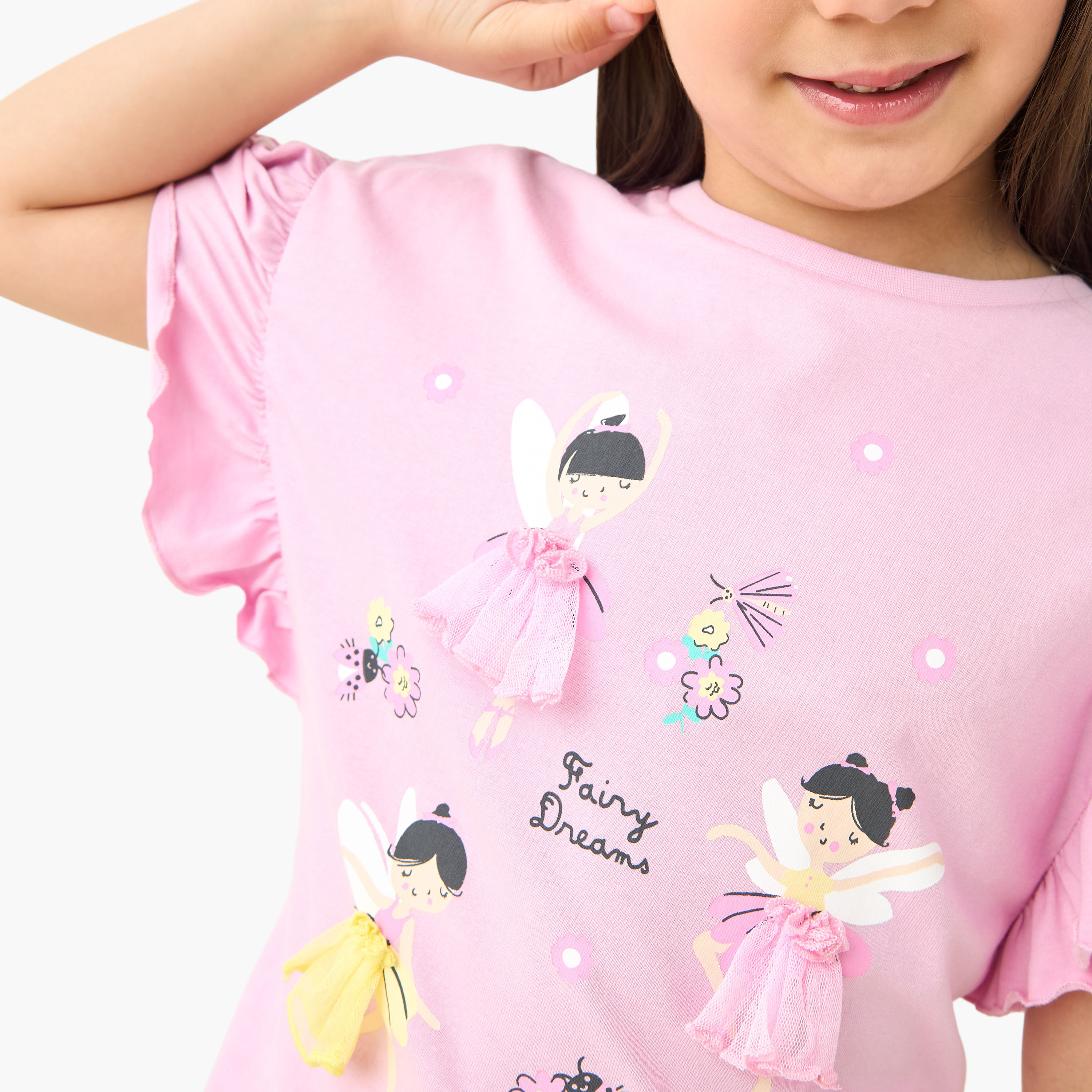 Juniors Fairy Applique Top and Shorts Set-baby-girls-clothing-nightwear-pyjamasets-image-5