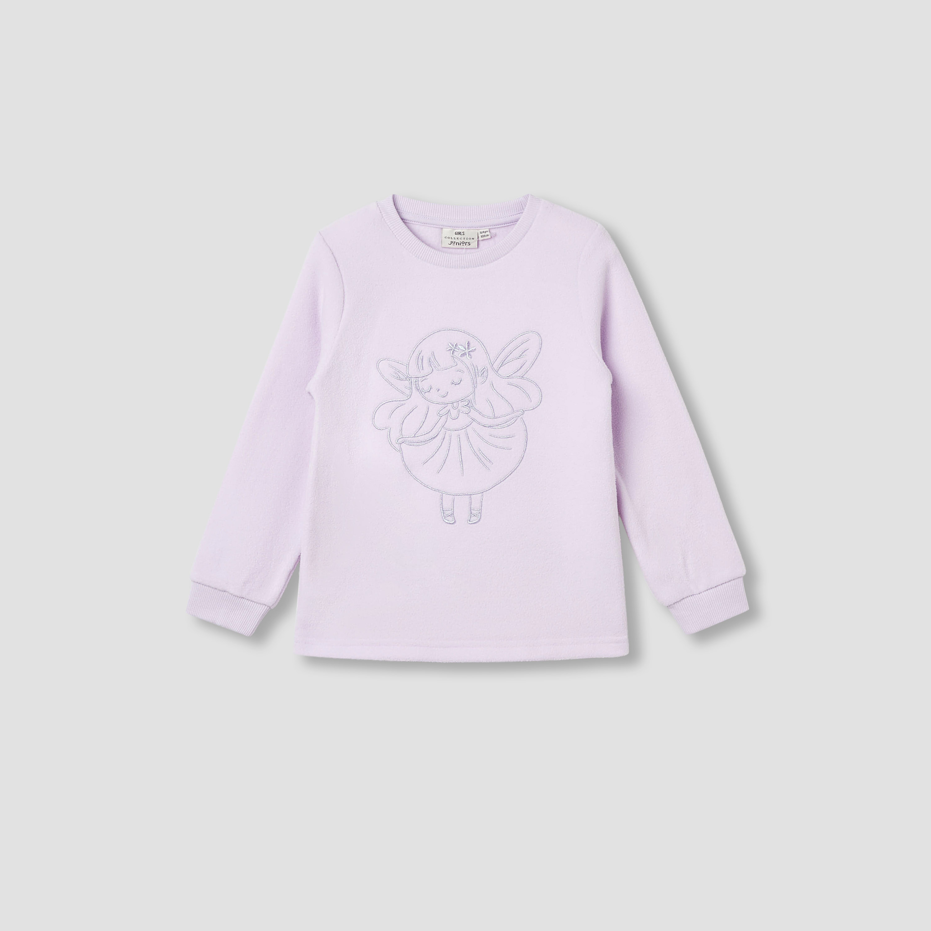بنطلونات بيجاما وتيشيرتات بأكمام طويلة متنوعة من جونيورز - مجموعة من طقمين-baby-girls-clothing-winterwear-pyjamasets-image-2