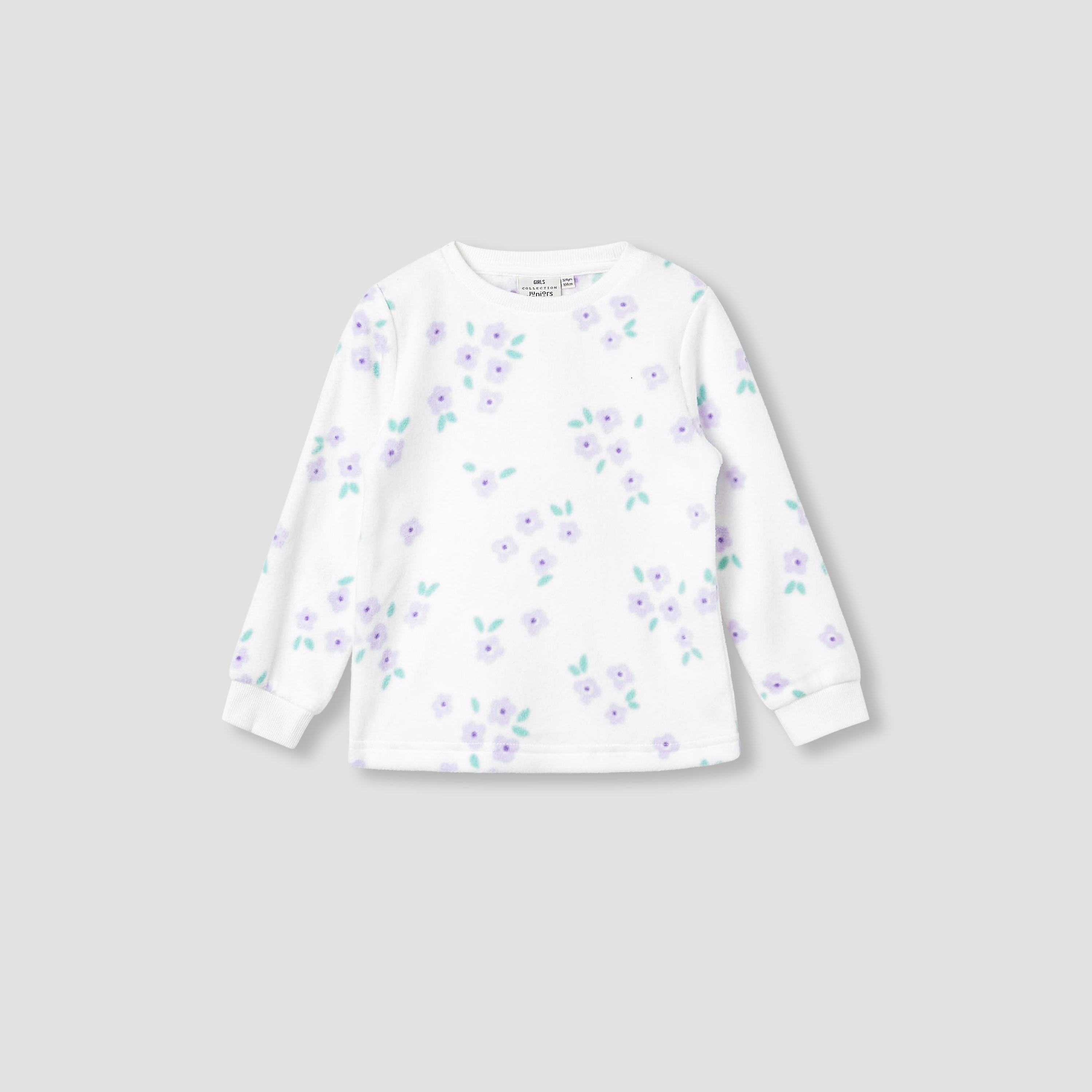 بنطلونات بيجاما وتيشيرتات بأكمام طويلة متنوعة من جونيورز - مجموعة من طقمين-baby-girls-clothing-winterwear-pyjamasets-image-4