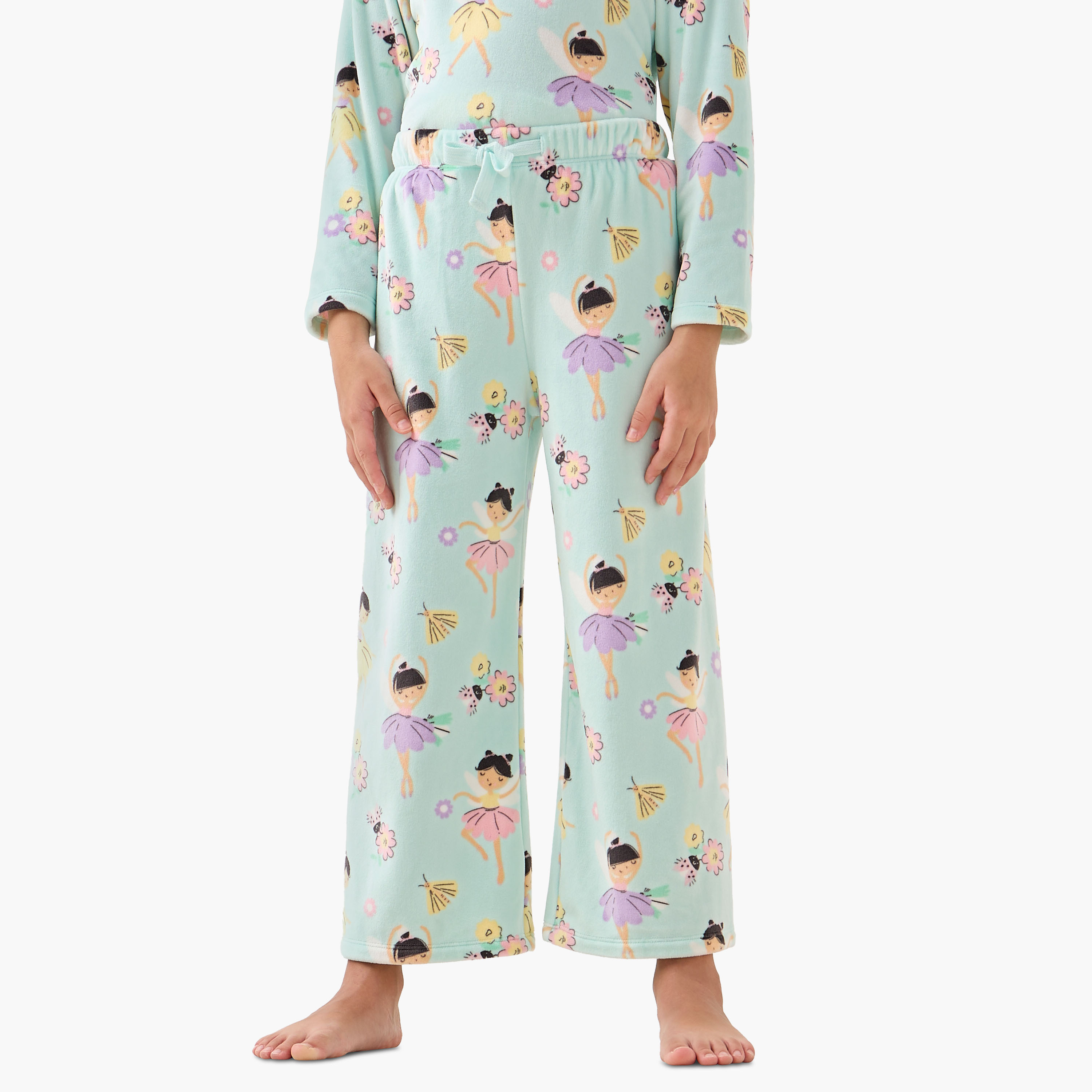طقم بلوزة بيبلوم وبنطلون بيجاما بطبعات من جونيورز-baby-girls-clothing-winterwear-pyjamasets-image-3