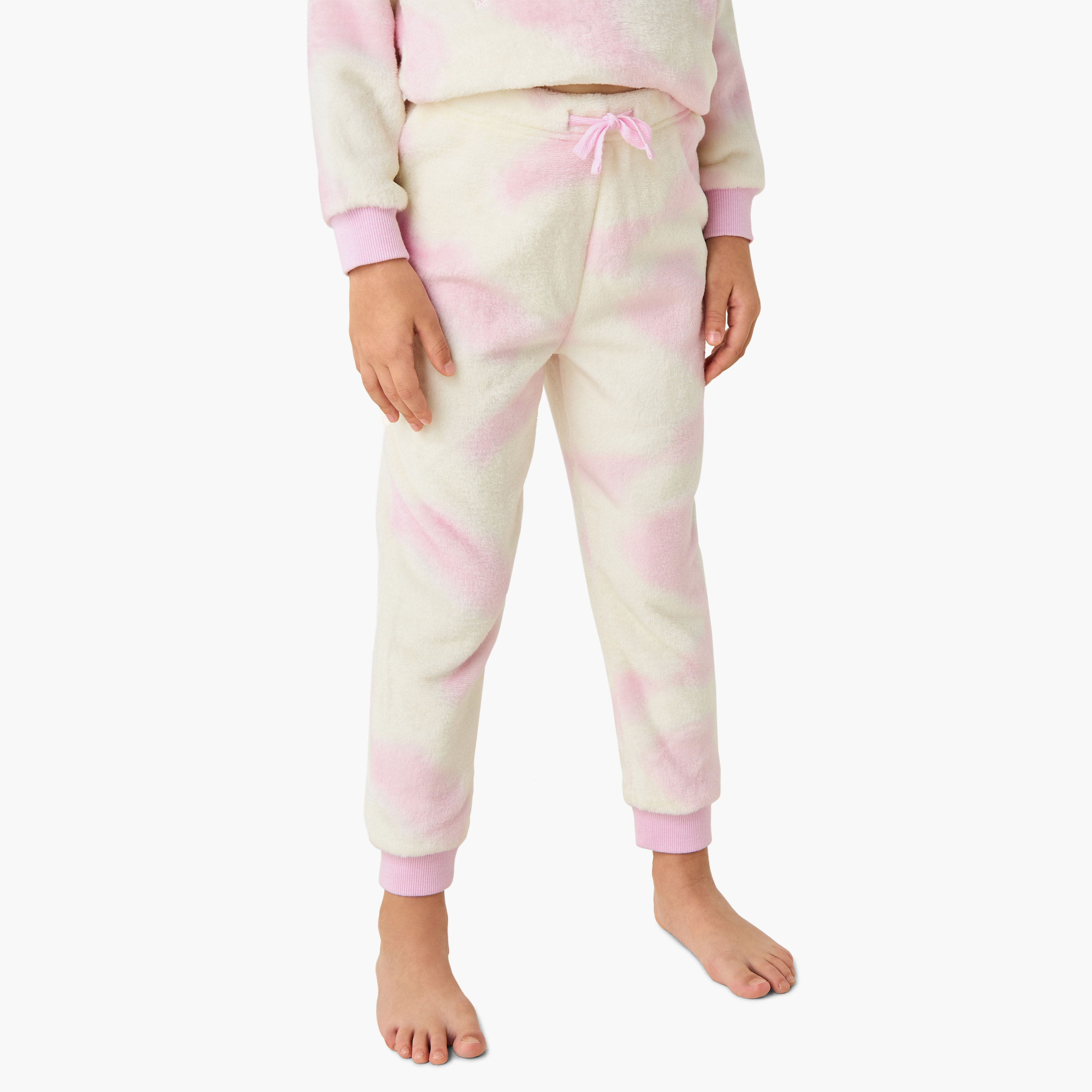 Juniors Girls Pyjama Set with Unicorn Print - Polyester - Long Sleeves - Crew Neck-girls-clothing-winterwear-setsandcoords-image-3