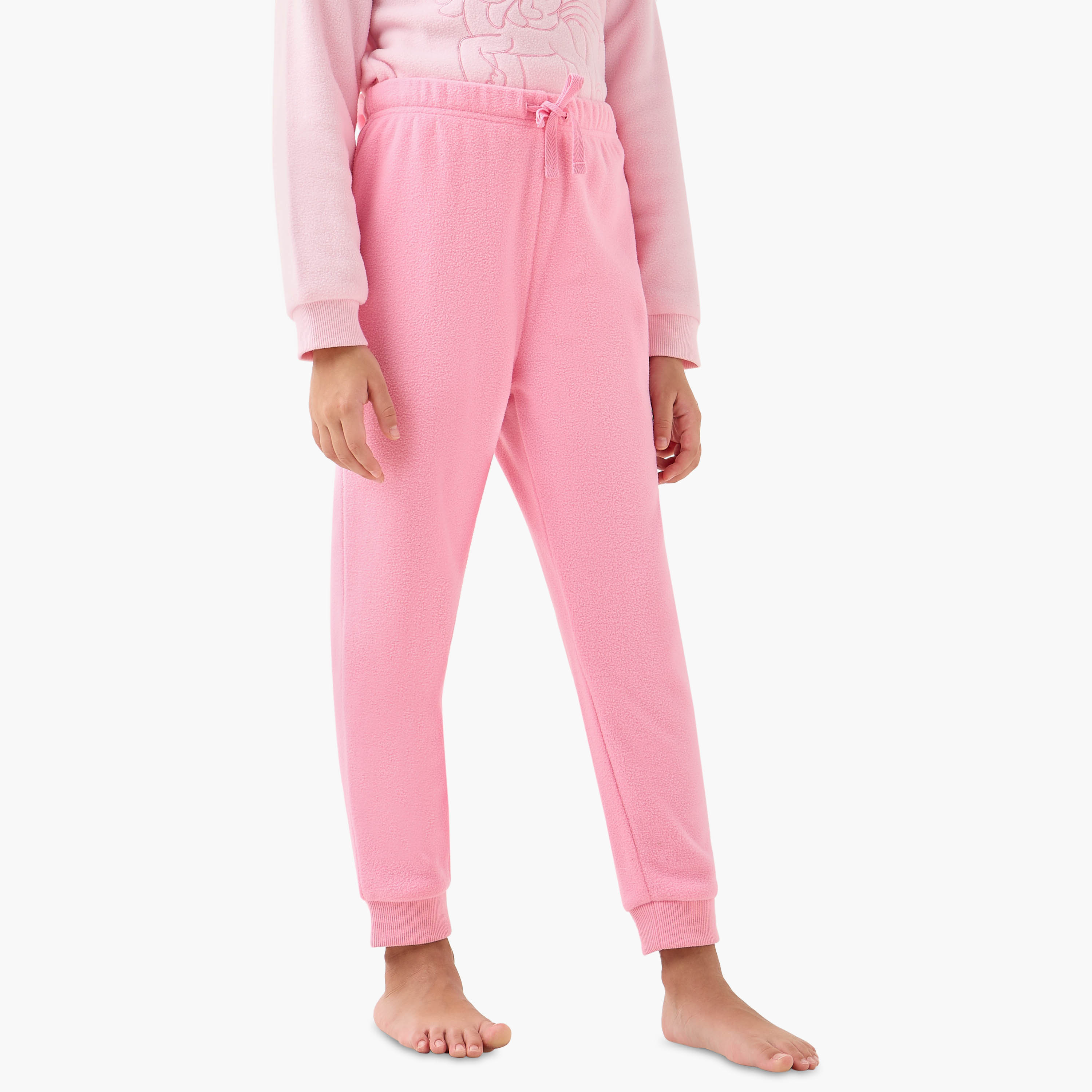 طقم بنطلون بيجاما وتيشيرت صوف بطبعات فيونكة من جونيورز-baby-girls-clothing-winterwear-pyjamasets-image-15