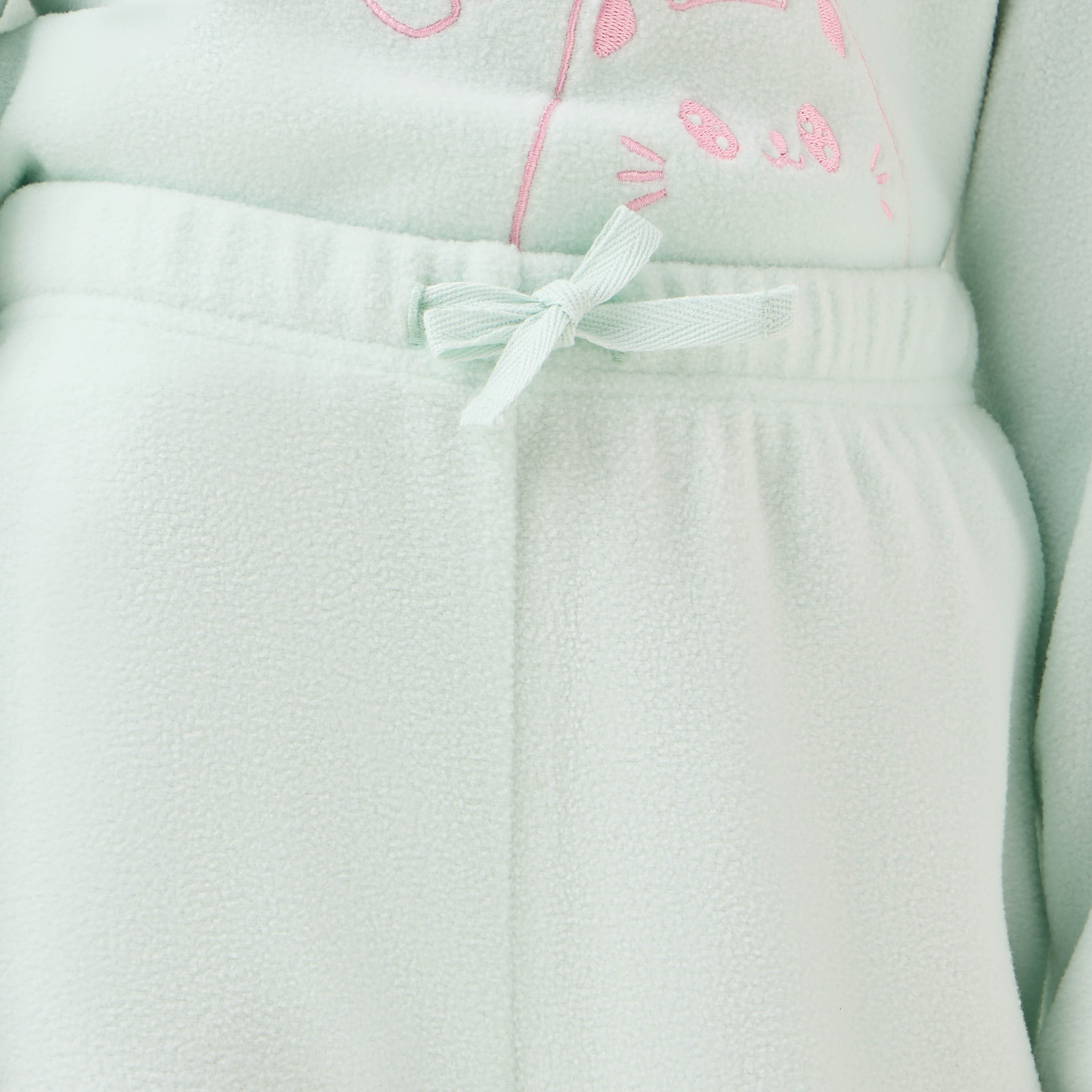 طقم بنطلون بيجاما وتيشيرت صوف بطبعات فيونكة من جونيورز-baby-girls-clothing-winterwear-pyjamasets-image-12