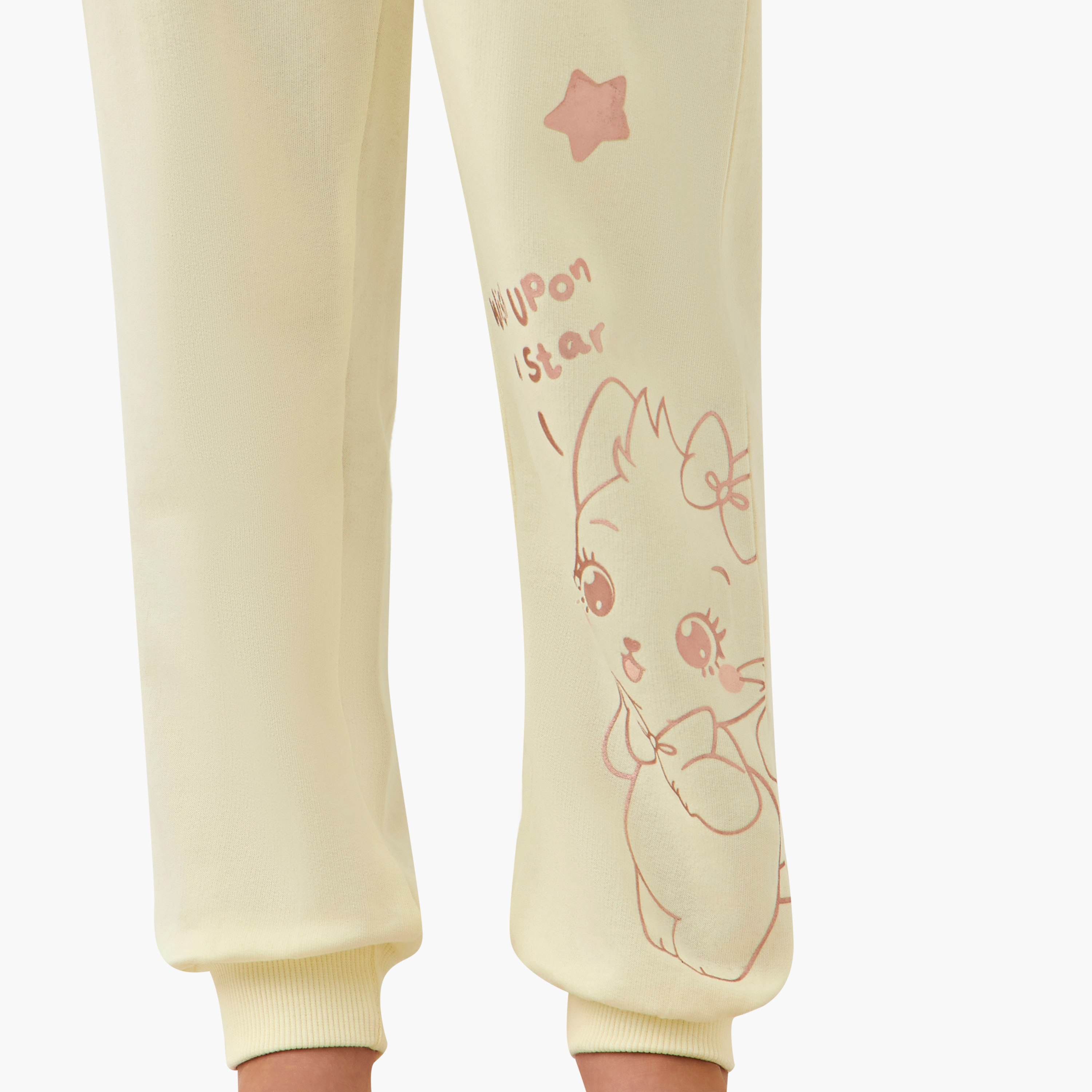 Juniors Cotton Crew Neck Long Sleeves Pyjama Set with Cat Print-baby-girls-clothing-winterwear-pyjamasets-image-6