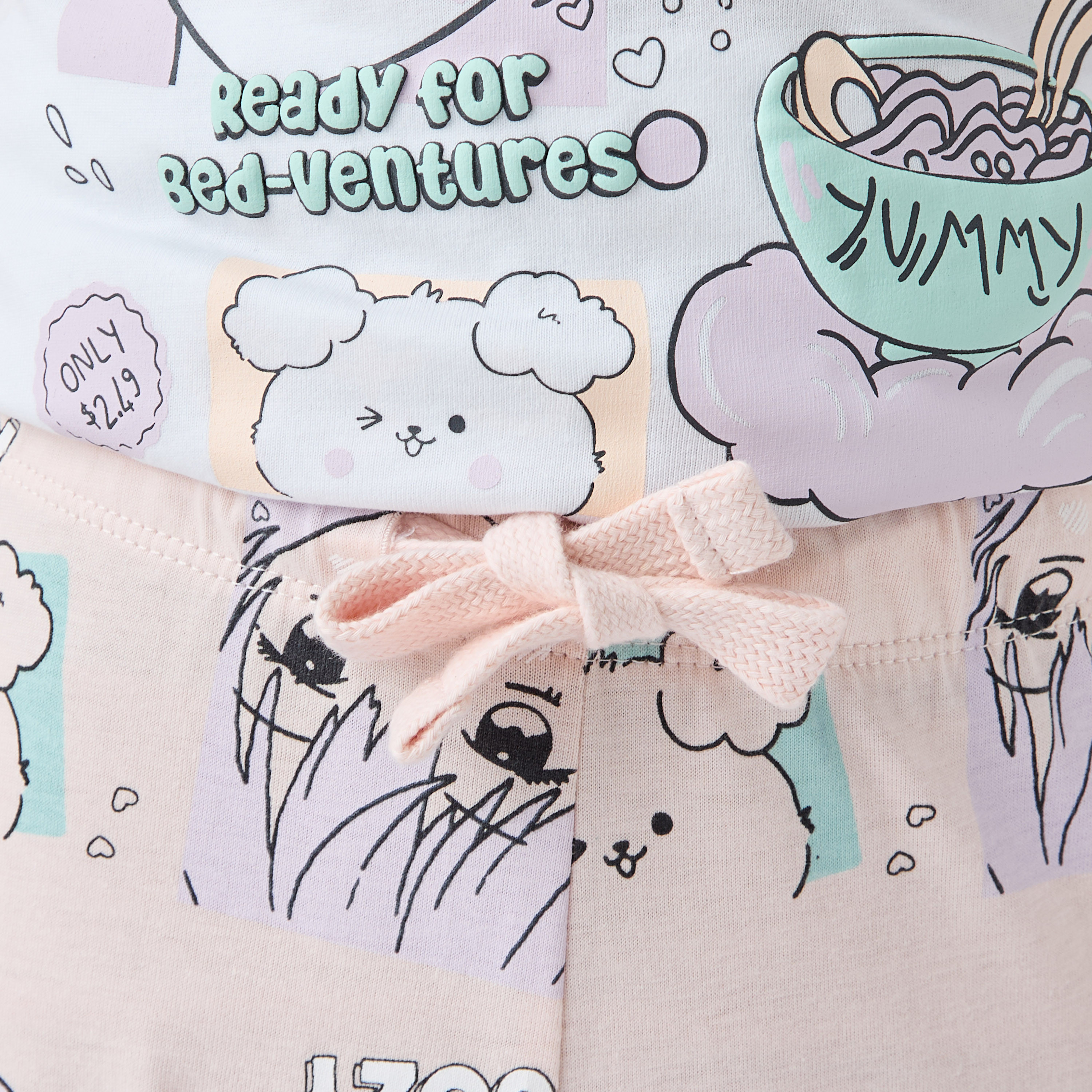 Juniors Printed T-shirt and Pyjama Set-baby-girls-clothing-nightwear-pyjamasets-image-8