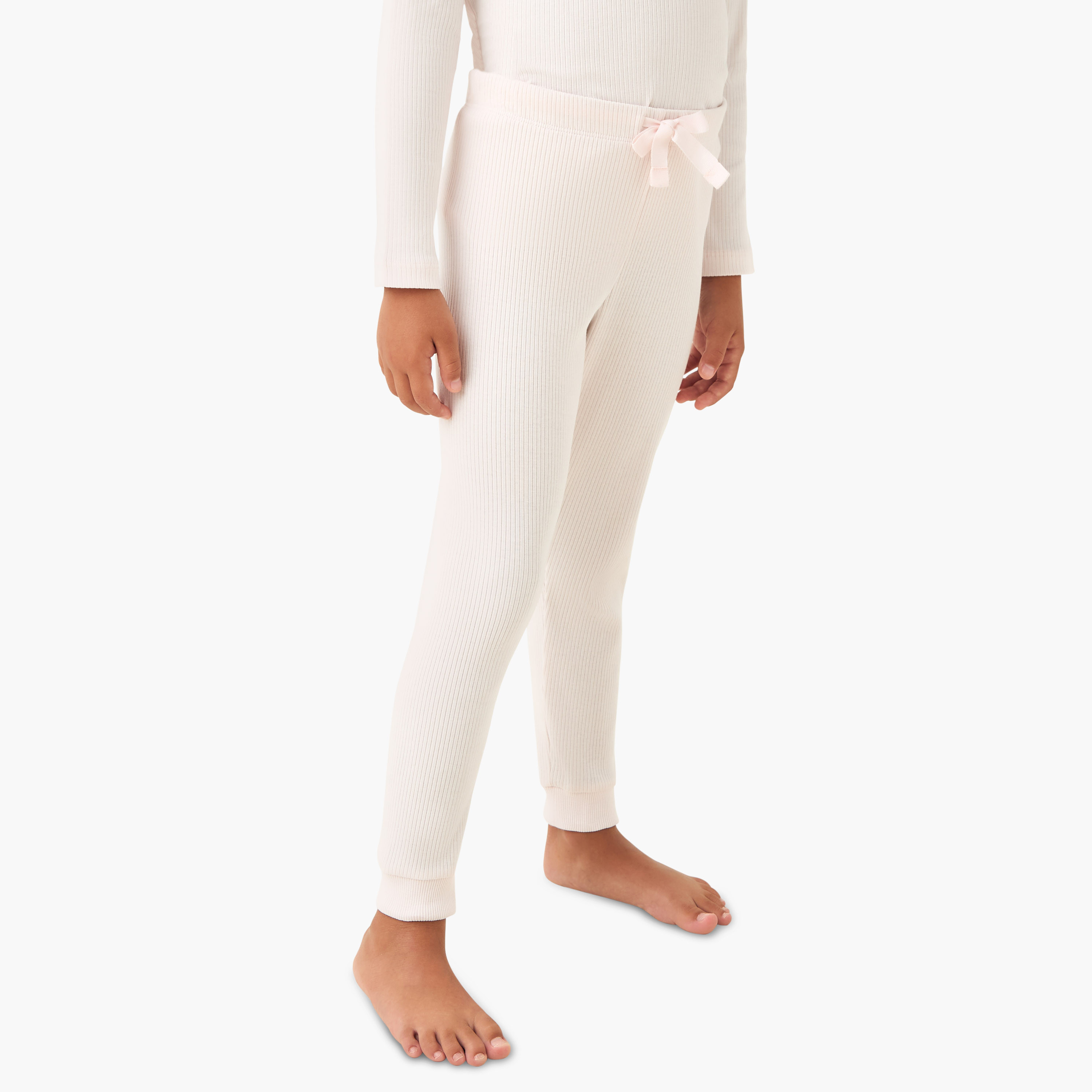 Juniors Ribbed T-shirt and Pyjama Set-baby-girls-clothing-nightwear-pyjamasets-image-3