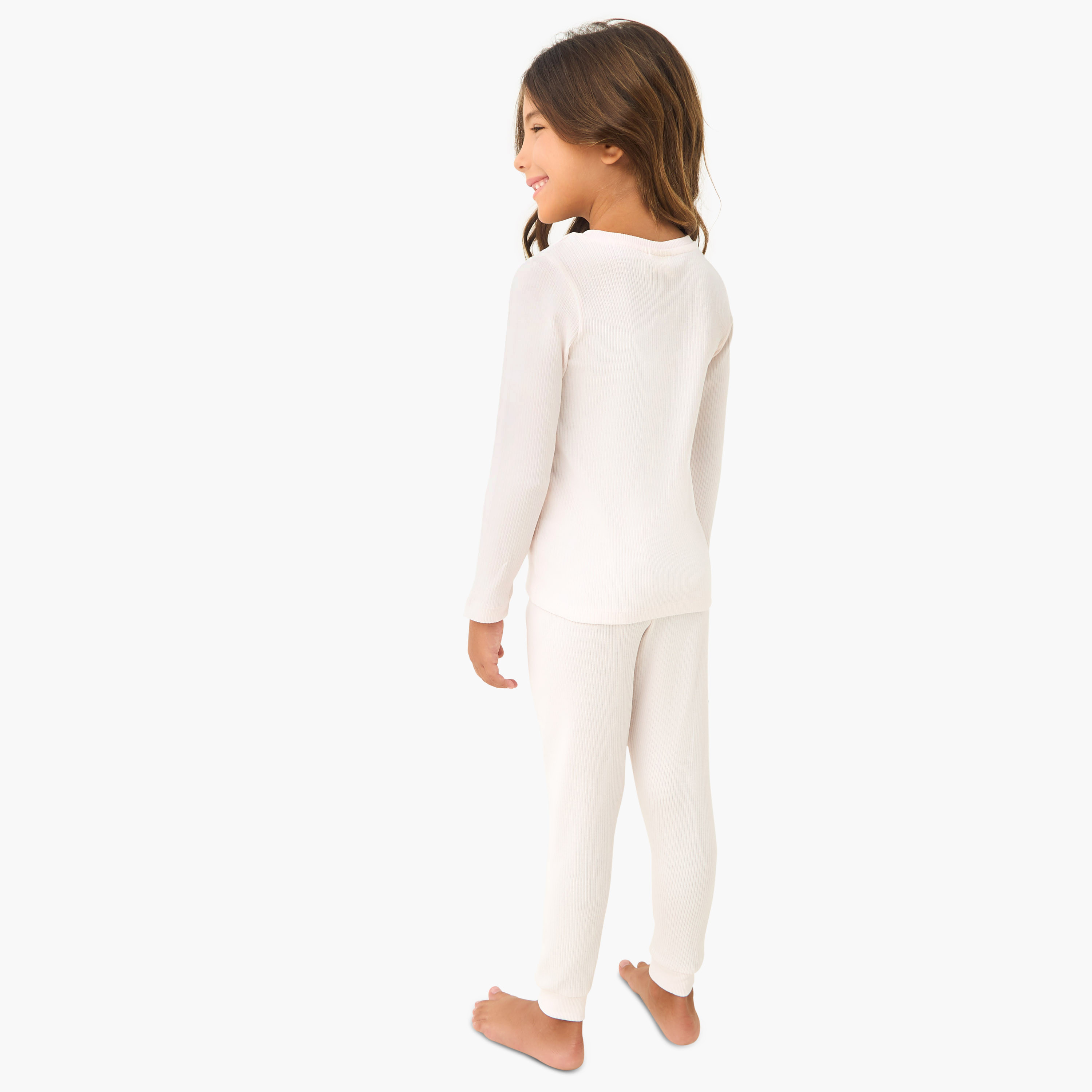 Juniors Ribbed T-shirt and Pyjama Set-baby-girls-clothing-nightwear-pyjamasets-image-4