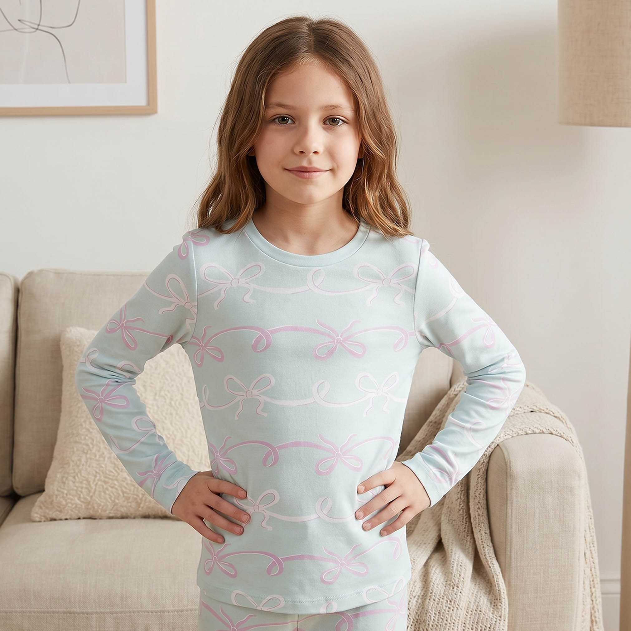 Juniors Cotton Crew Neck Long Sleeves Pyjama Set with Unicorn Print-baby-girls-clothing-winterwear-pyjamasets-image-2