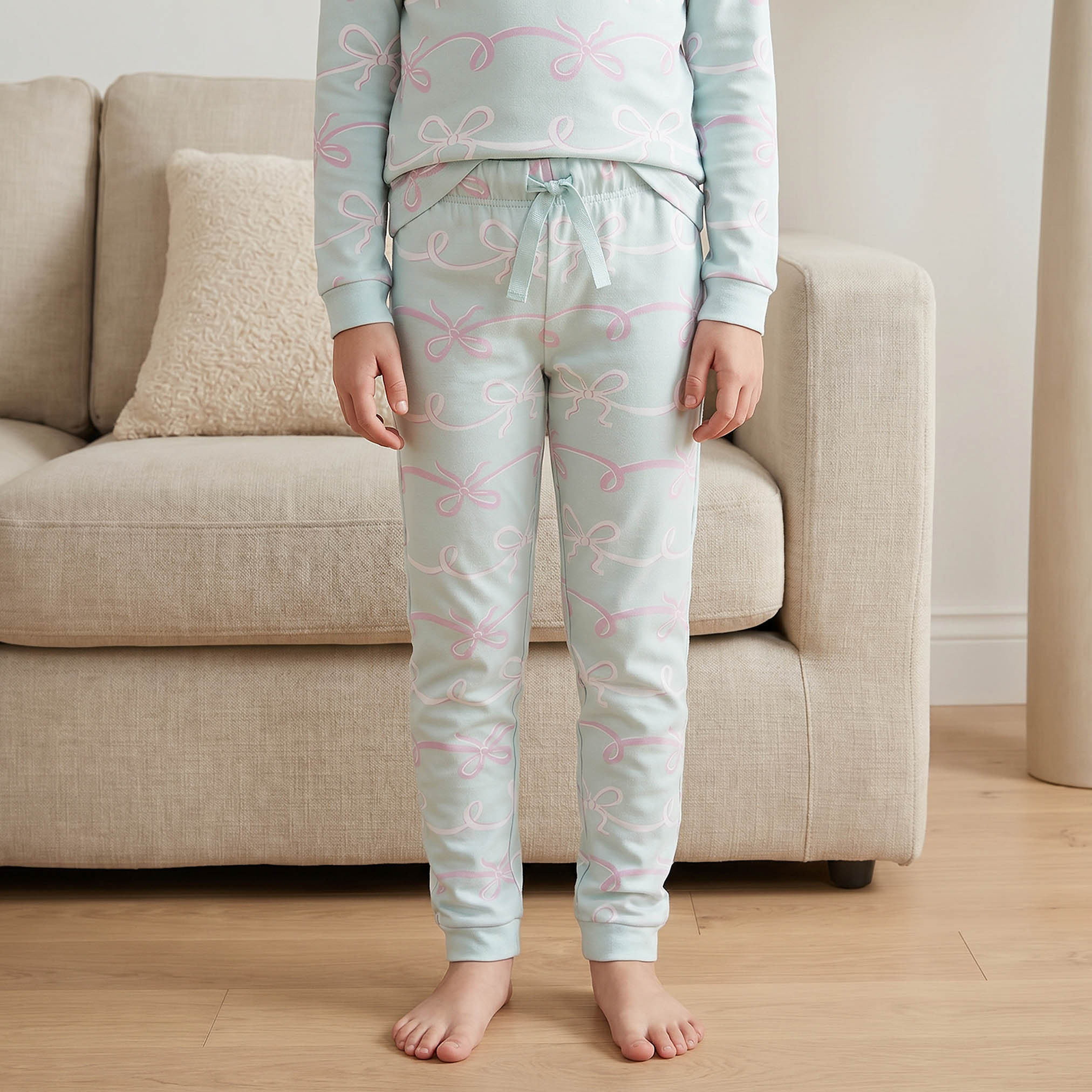 Juniors Cotton Crew Neck Long Sleeves Pyjama Set with Unicorn Print-baby-girls-clothing-winterwear-pyjamasets-image-4